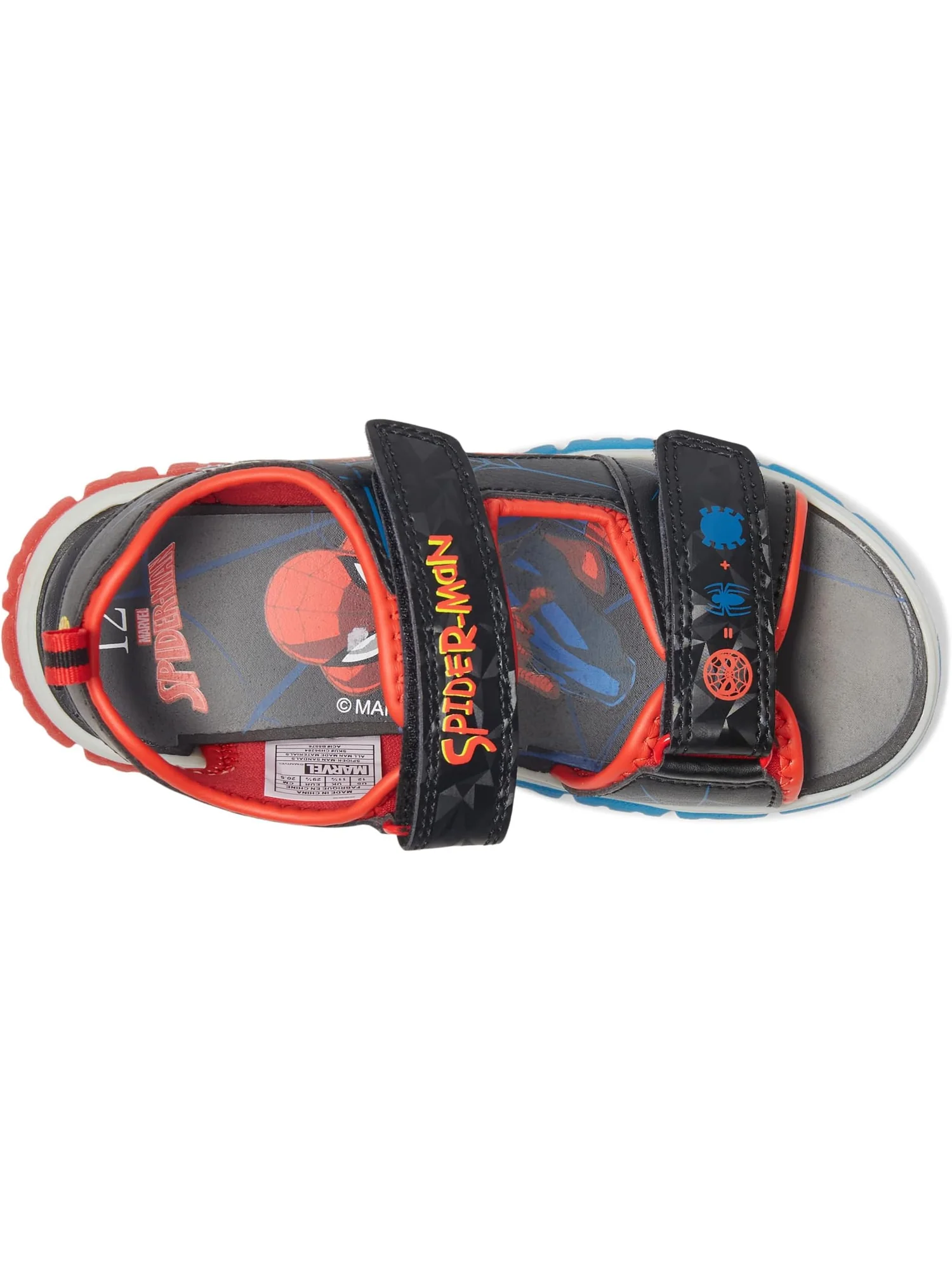 Сандалии Josmo Spiderman Lighted Sandal — изображение 2 из 7, черный/красный