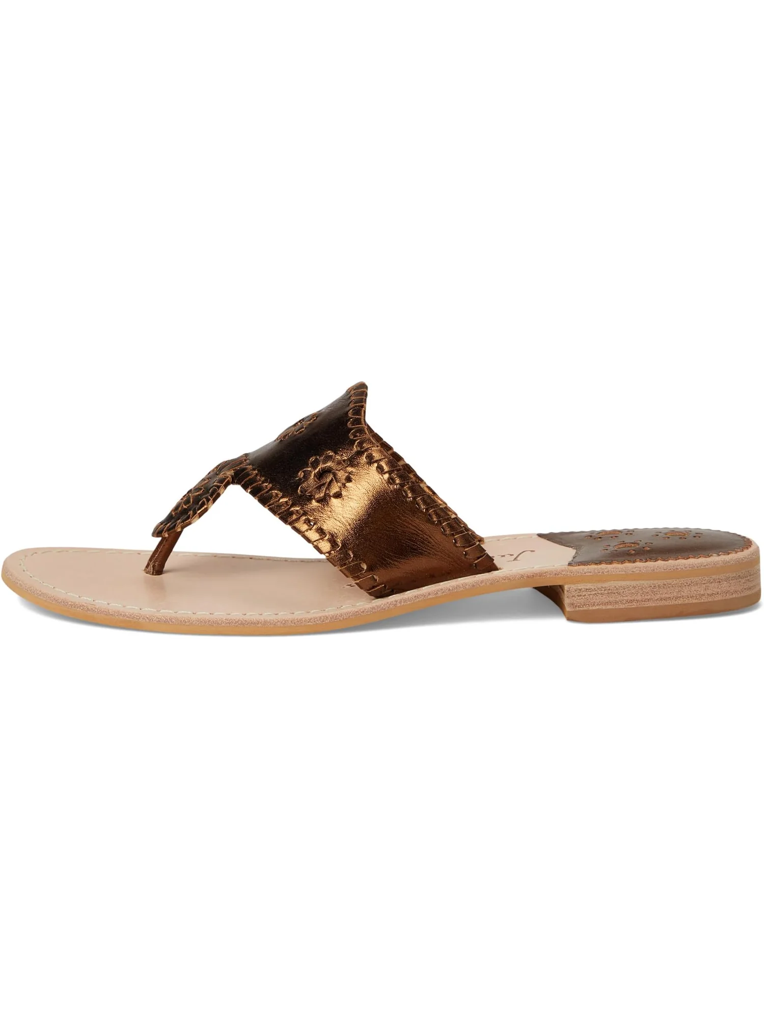 Сандалии Jack Rogers Jacks Flat Sandal — изображение 4 из 7, бронзовый