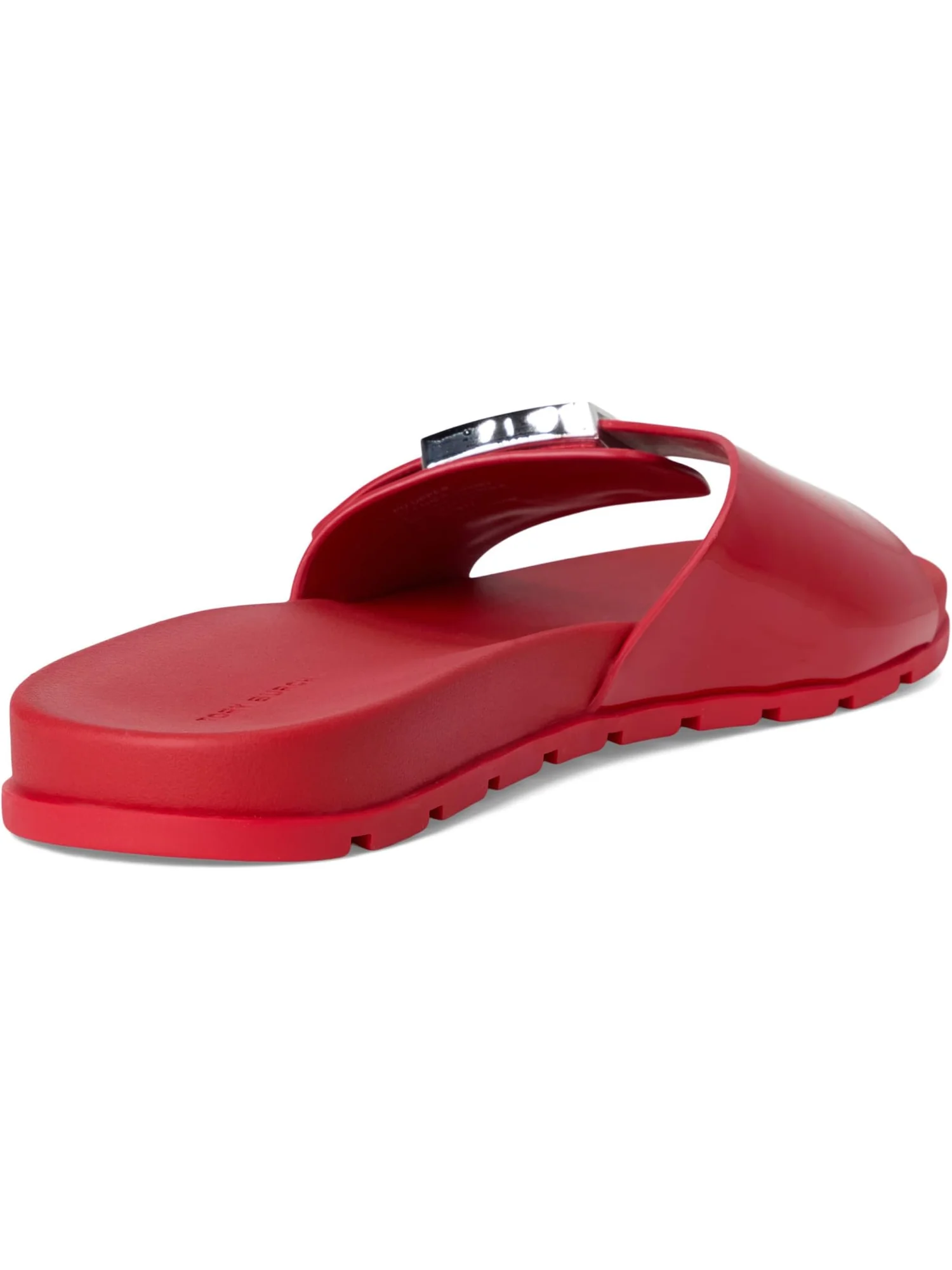Сандалии Tory Burch Buckle Slide — изображение 5 из 7, красный/серебристый