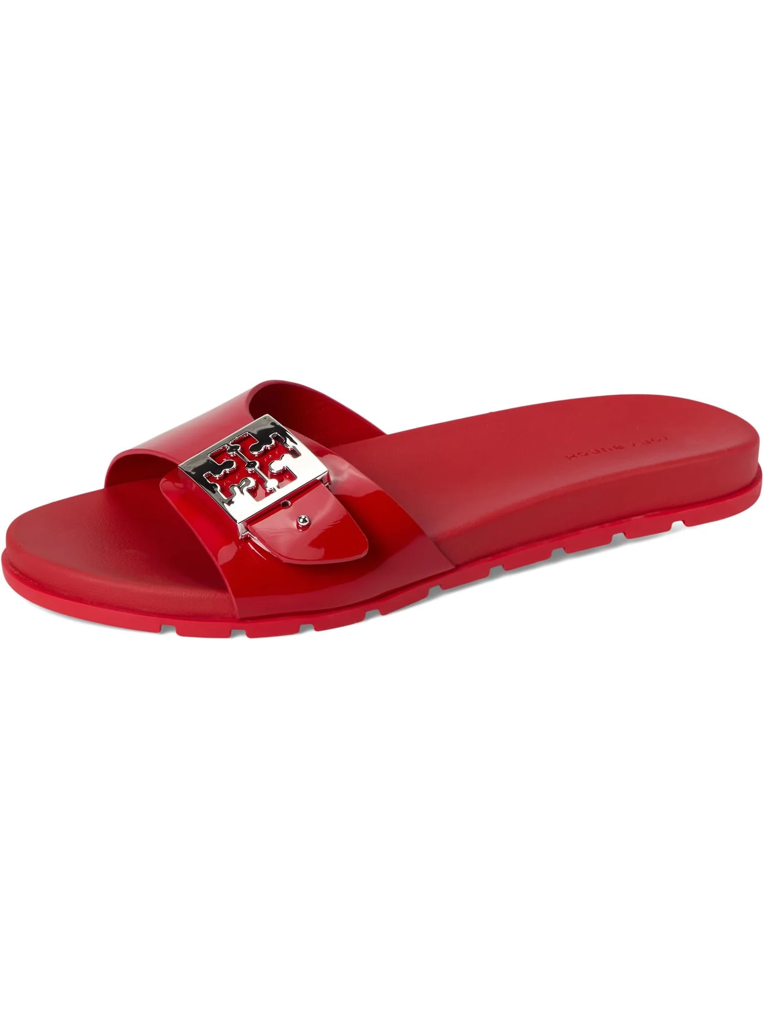 Сандалии Tory Burch Buckle Slide — изображение 7 из 7, красный/серебристый