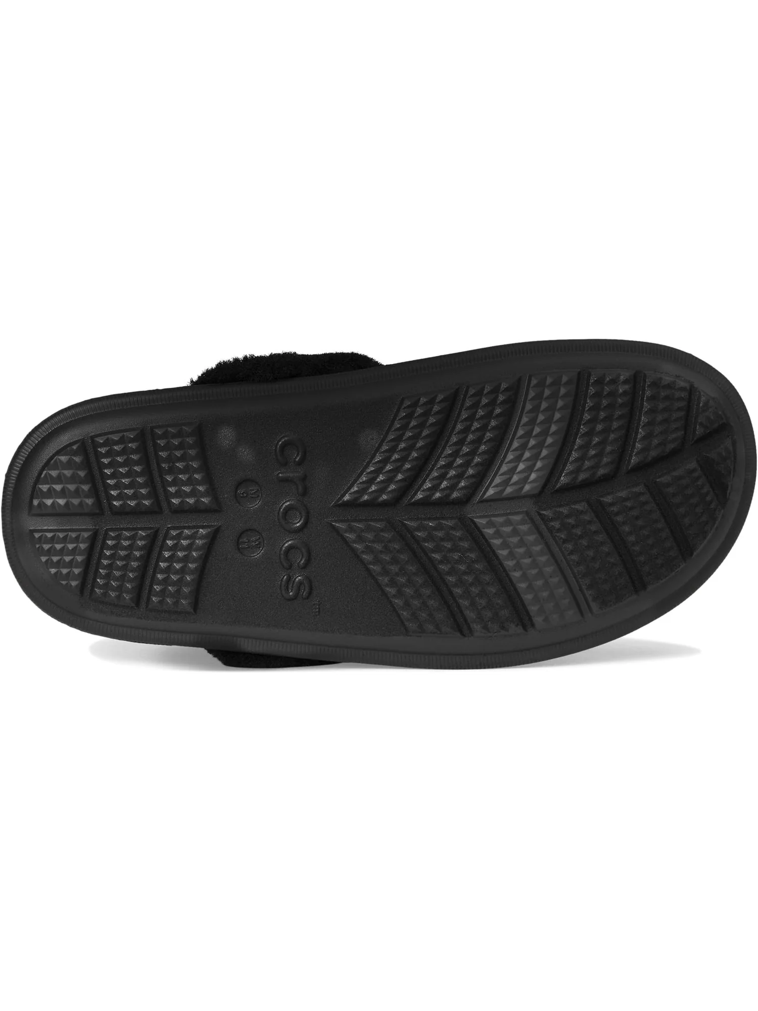 Тапочки Crocs Classic Fuzz Scuff Slippers — изображение 3 из 7, черный