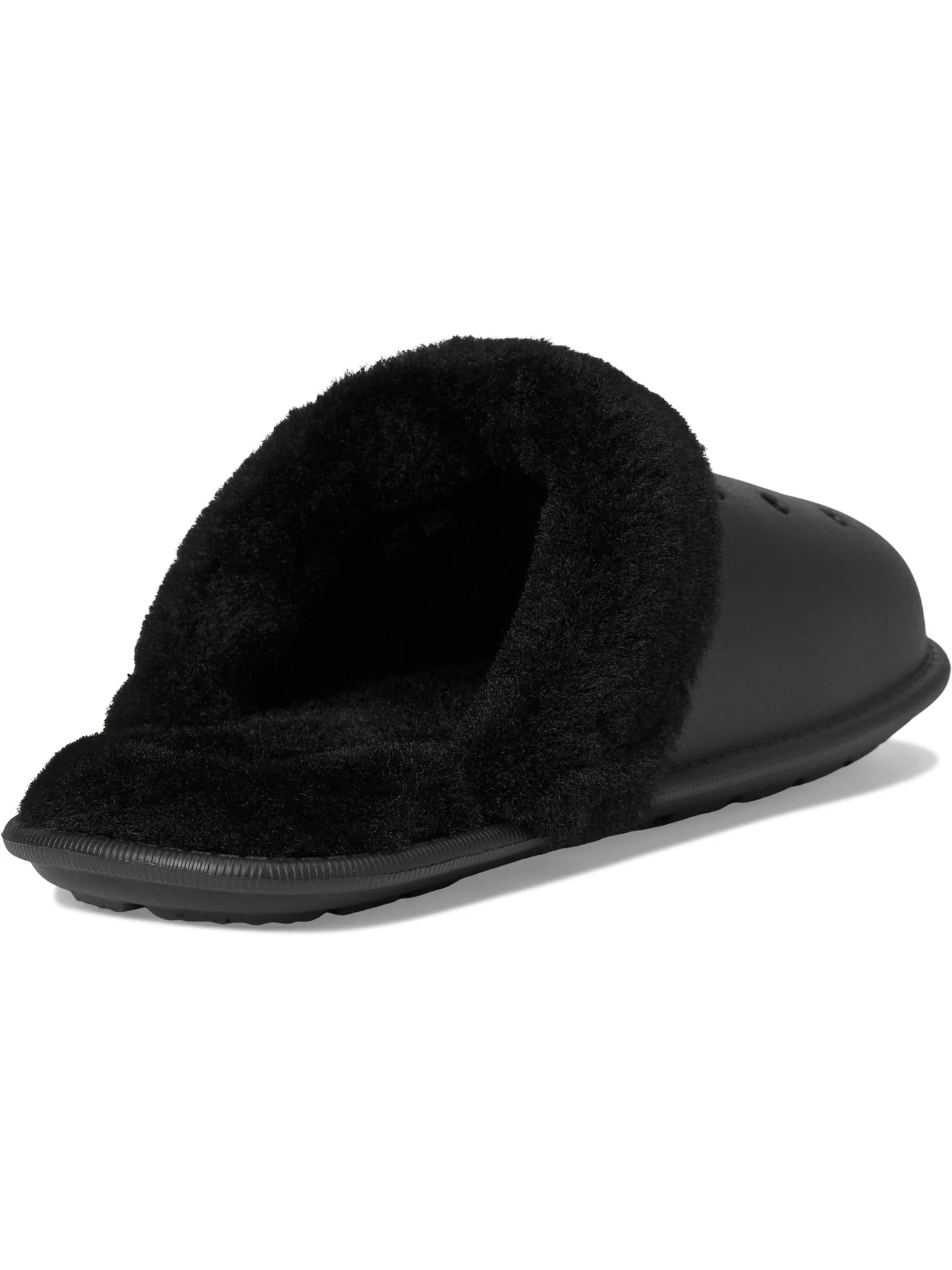 Тапочки Crocs Classic Fuzz Scuff Slippers — изображение 5 из 7, черный