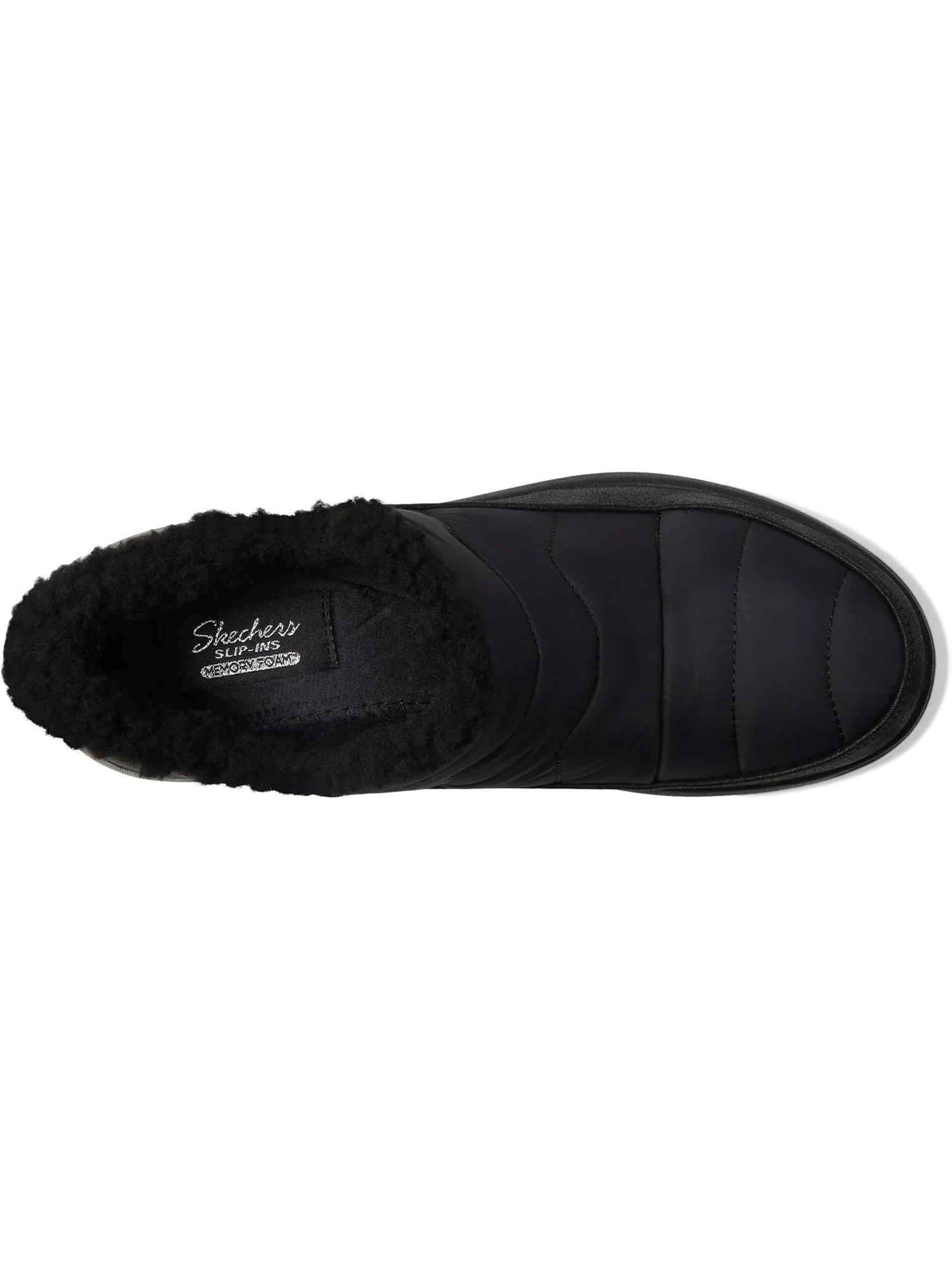 Тапочки SKECHERS Cozy Escape - Snow Puff Hands Free Slip-ins — изображение 2 из 7, черный
