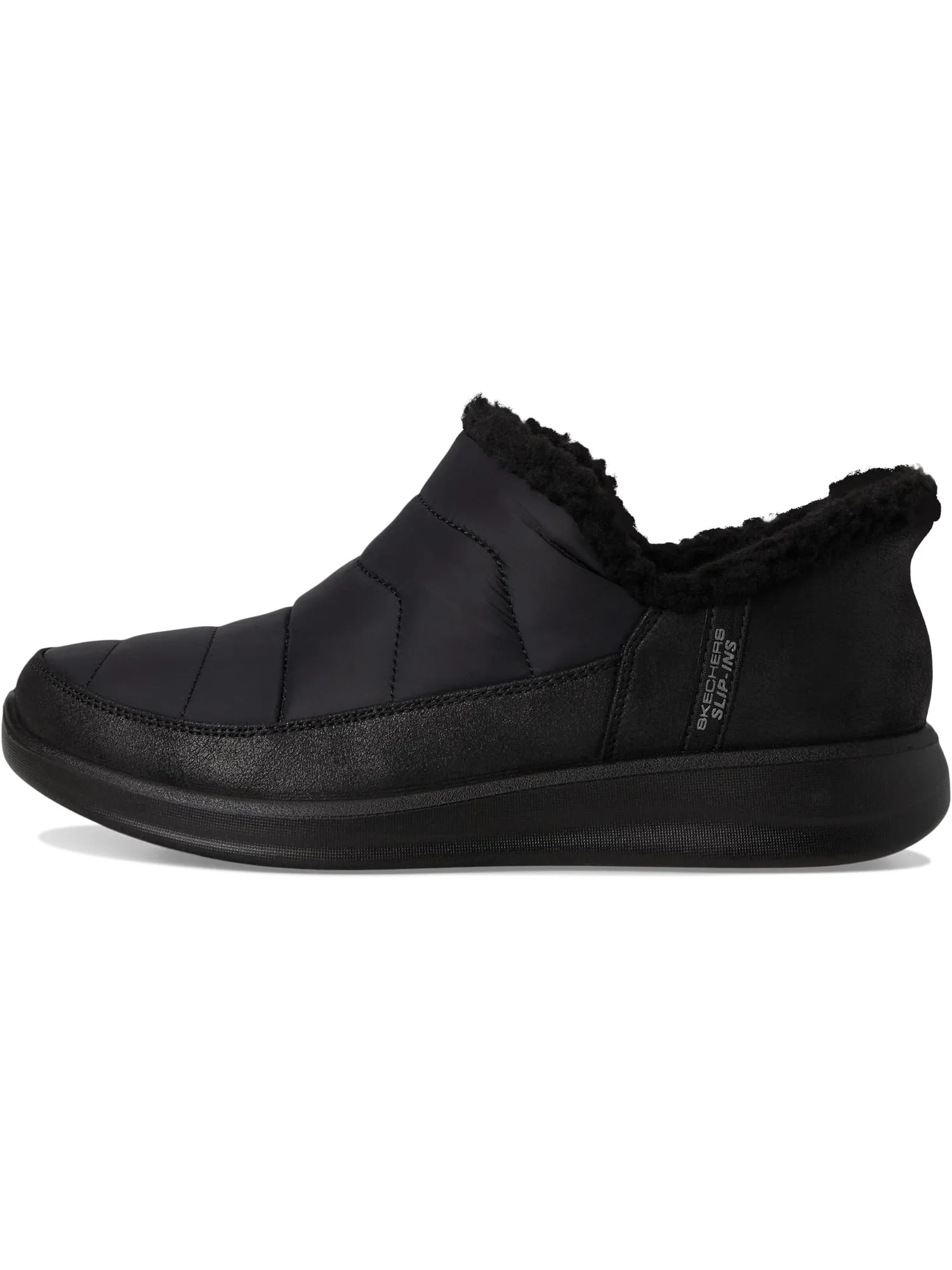 Тапочки SKECHERS Cozy Escape - Snow Puff Hands Free Slip-ins — изображение 4 из 7, черный