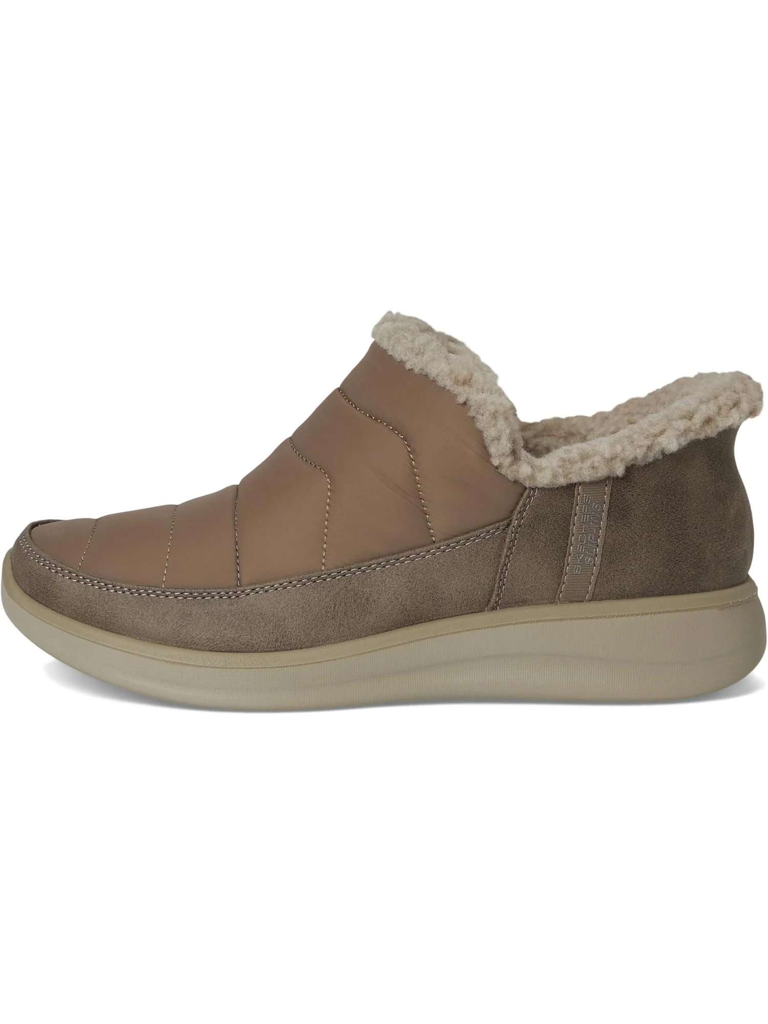 Тапочки SKECHERS Women's Cozy Escape - Snow Puff Hands Free Slip-ins — изображение 4 из 7, тауп