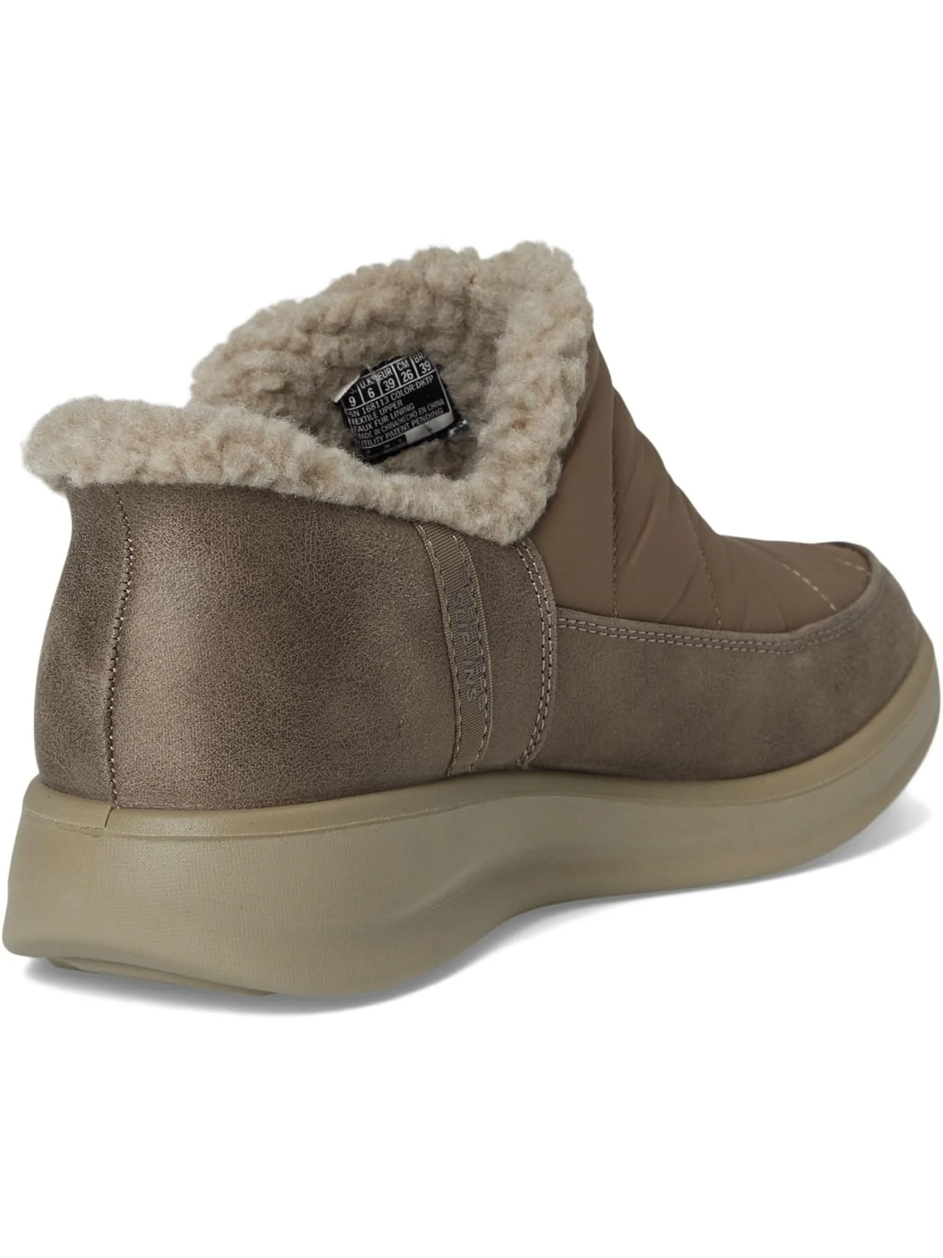 Тапочки SKECHERS Women's Cozy Escape - Snow Puff Hands Free Slip-ins — изображение 5 из 7, тауп