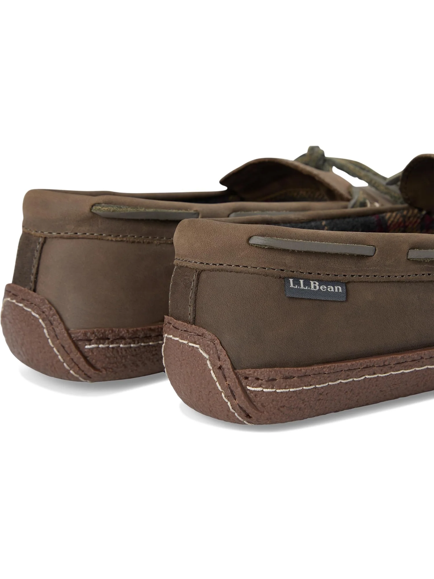 Тапочки L.L.Bean Hand Sewn Slippers Flannel-Lined — изображение 6 из 7, серый