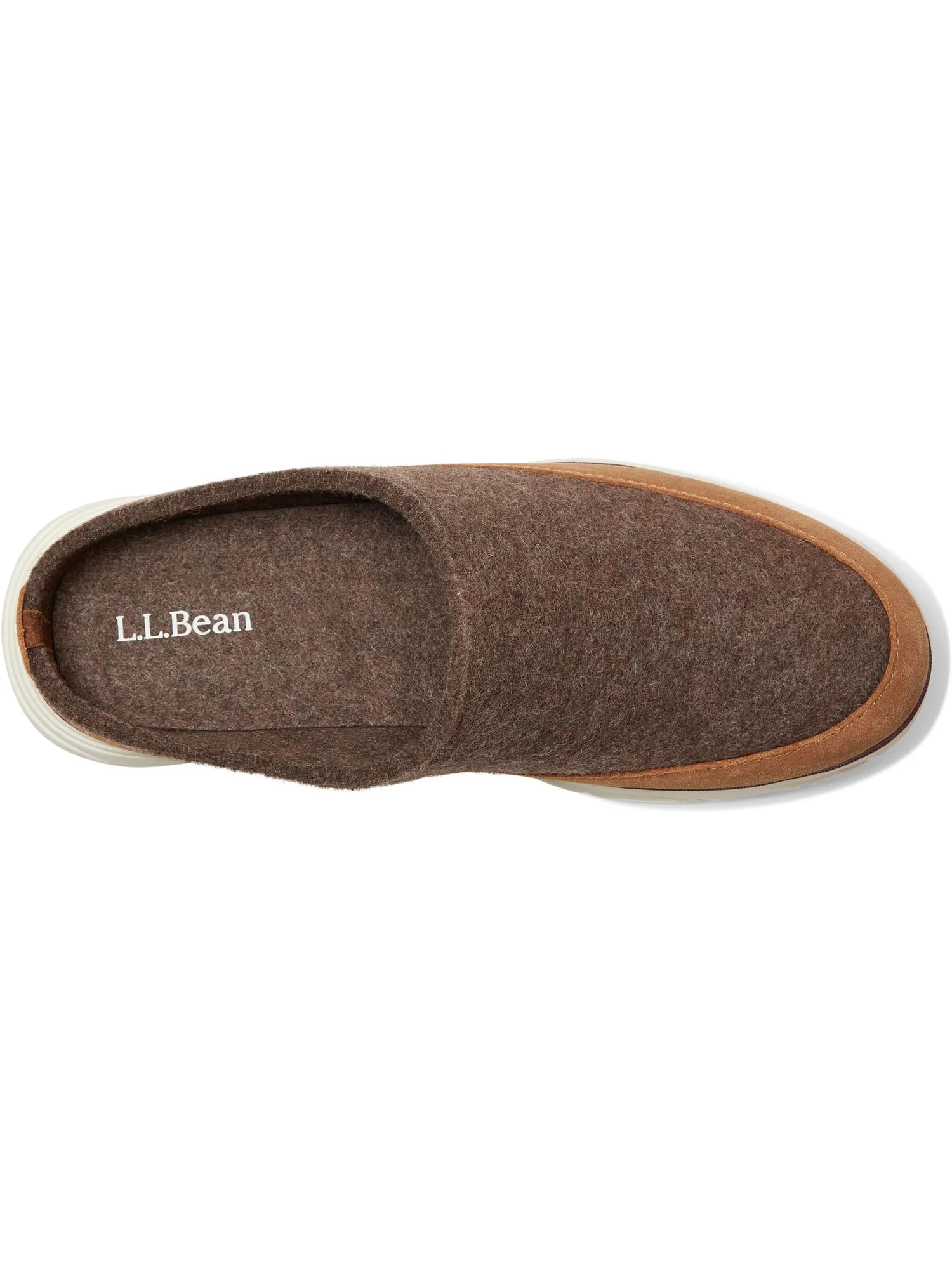 Тапочки L.L.Bean Downeast Clog Wool — изображение 2 из 7, коричневый