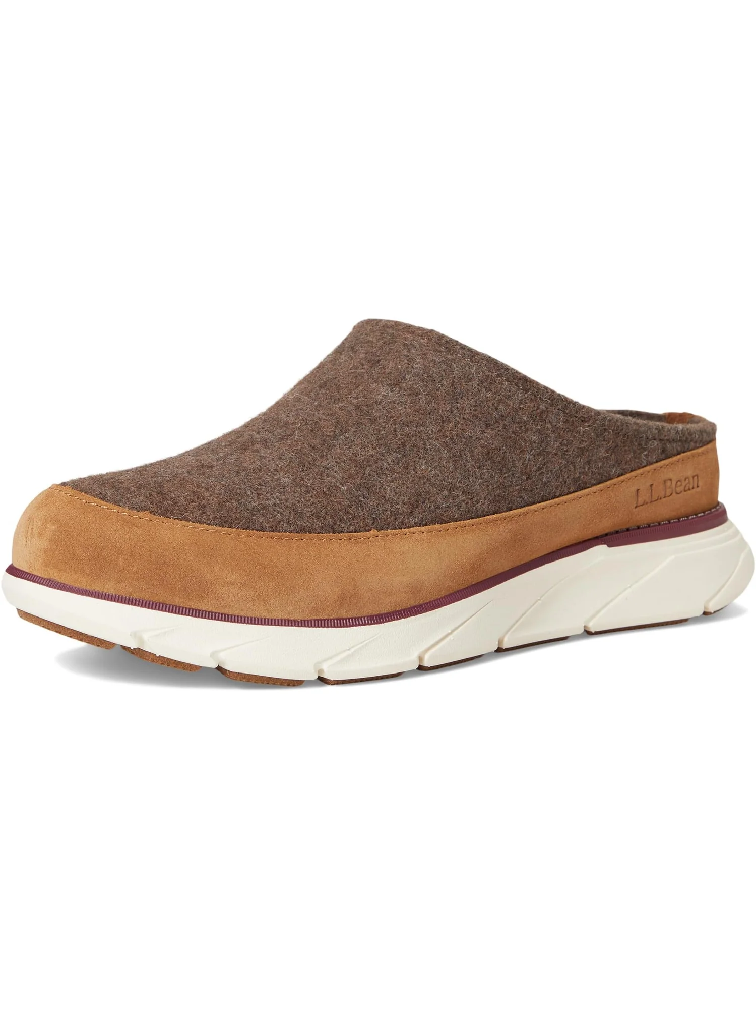 Тапочки L.L.Bean Downeast Clog Wool — изображение 7 из 7, коричневый