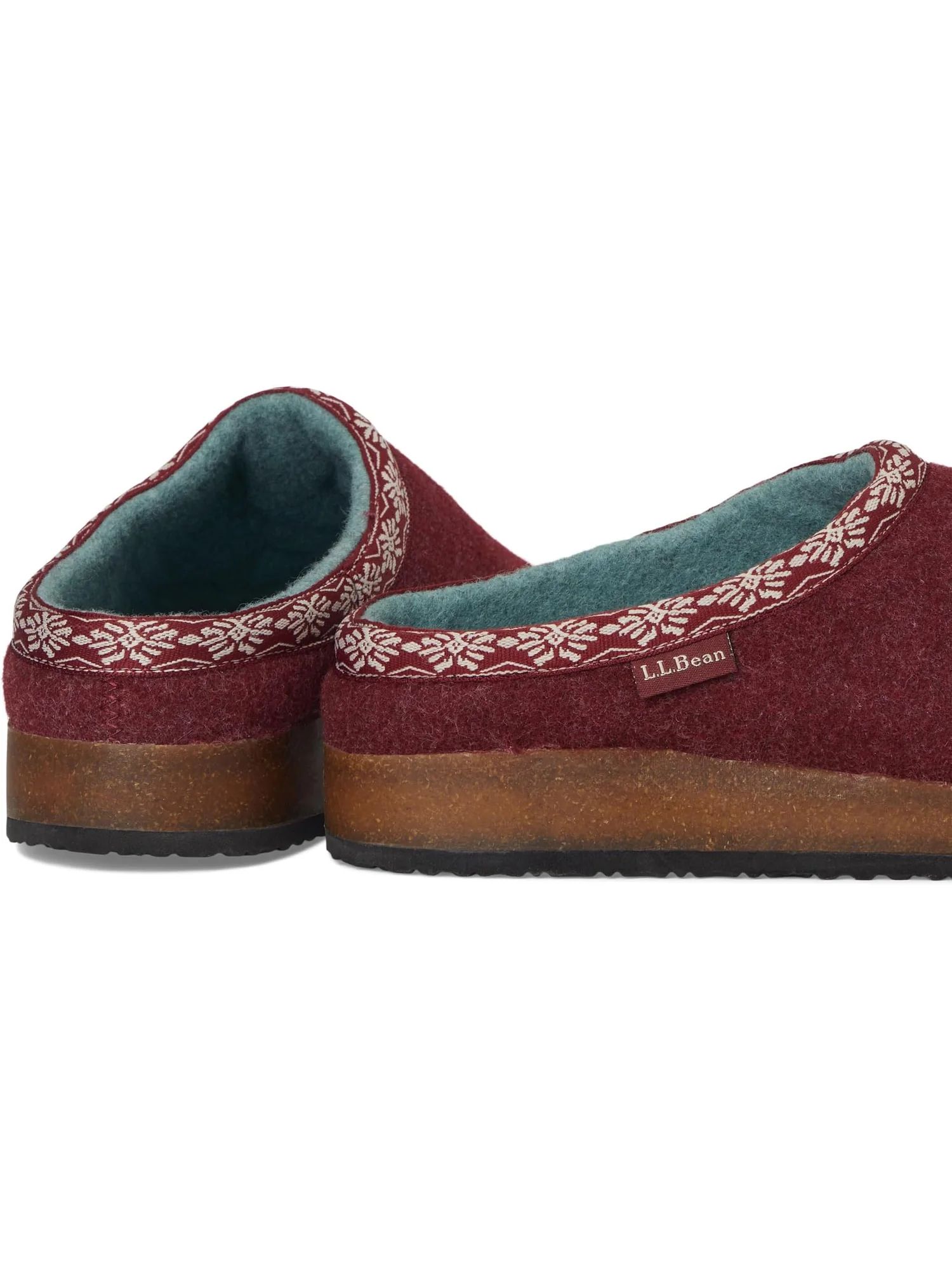 Тапочки L.L.Bean Wool Slipper Clog — изображение 6 из 7, красный