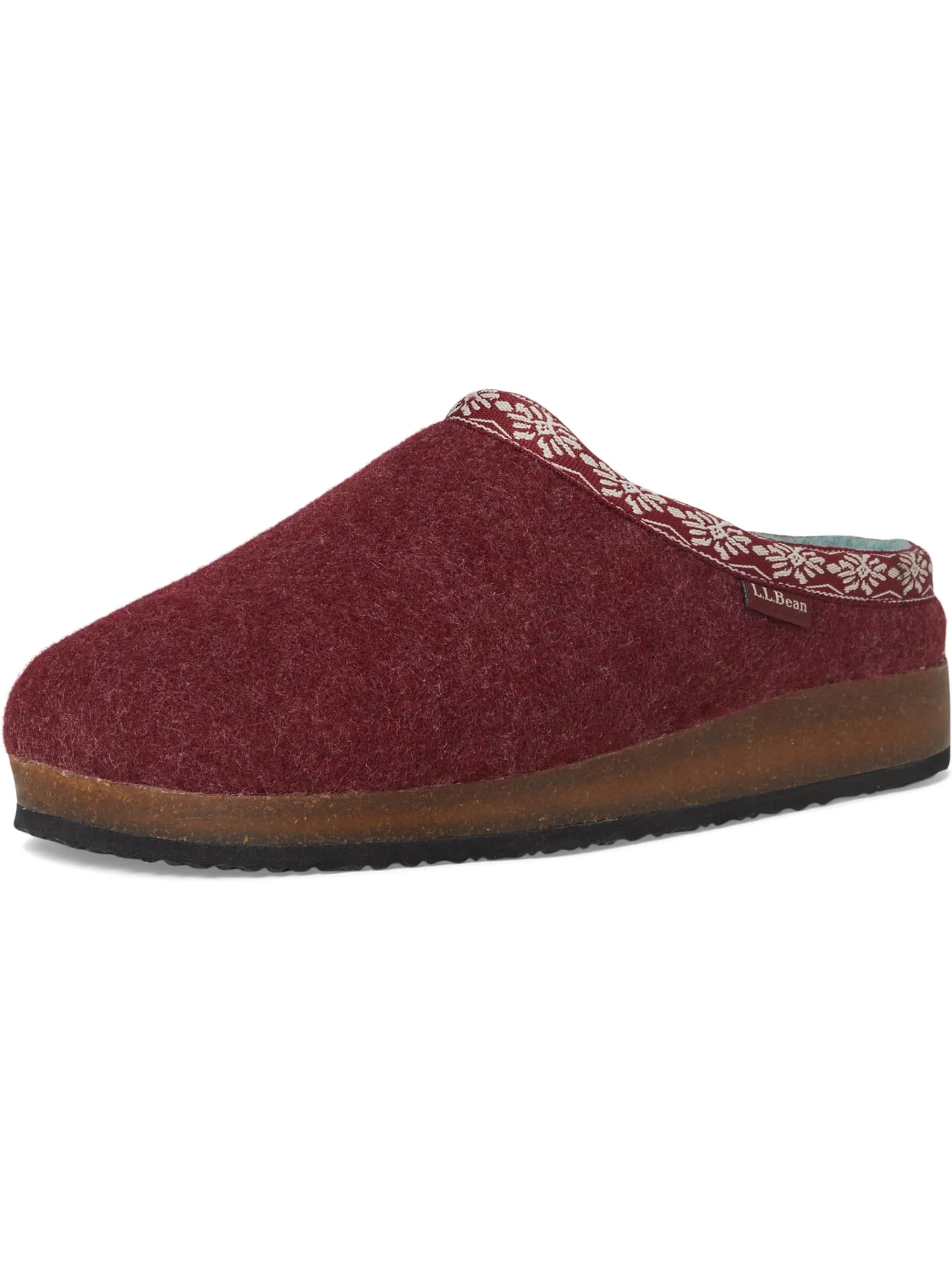 Тапочки L.L.Bean Wool Slipper Clog — изображение 7 из 7, красный