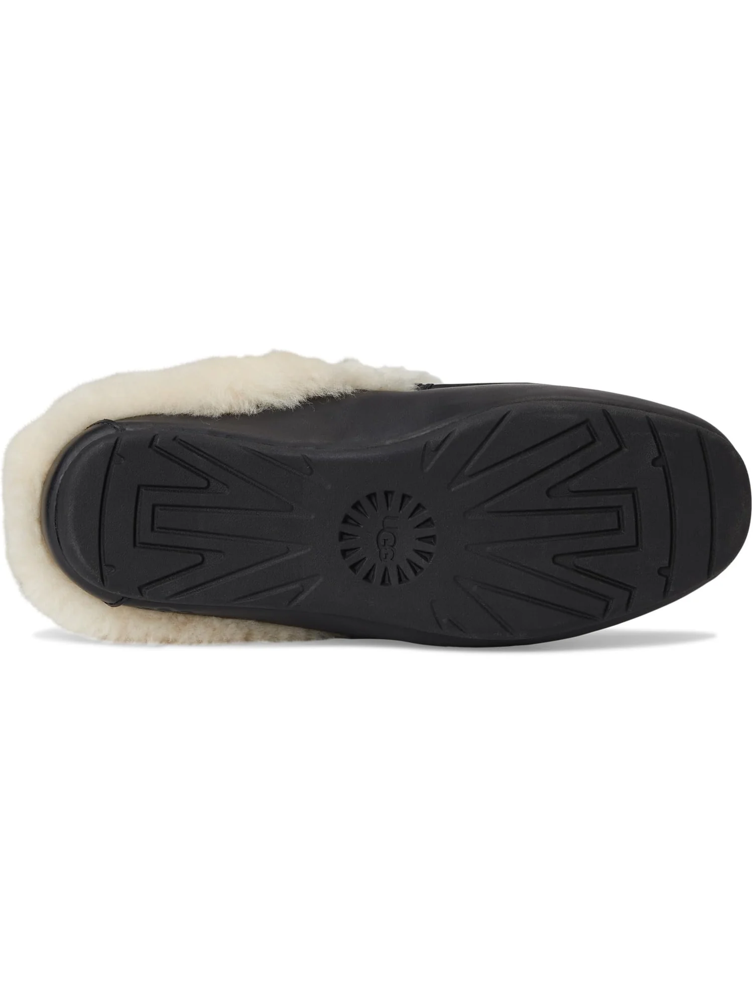 Тапочки UGG Ansley Mule Leather — изображение 3 из 7, черный