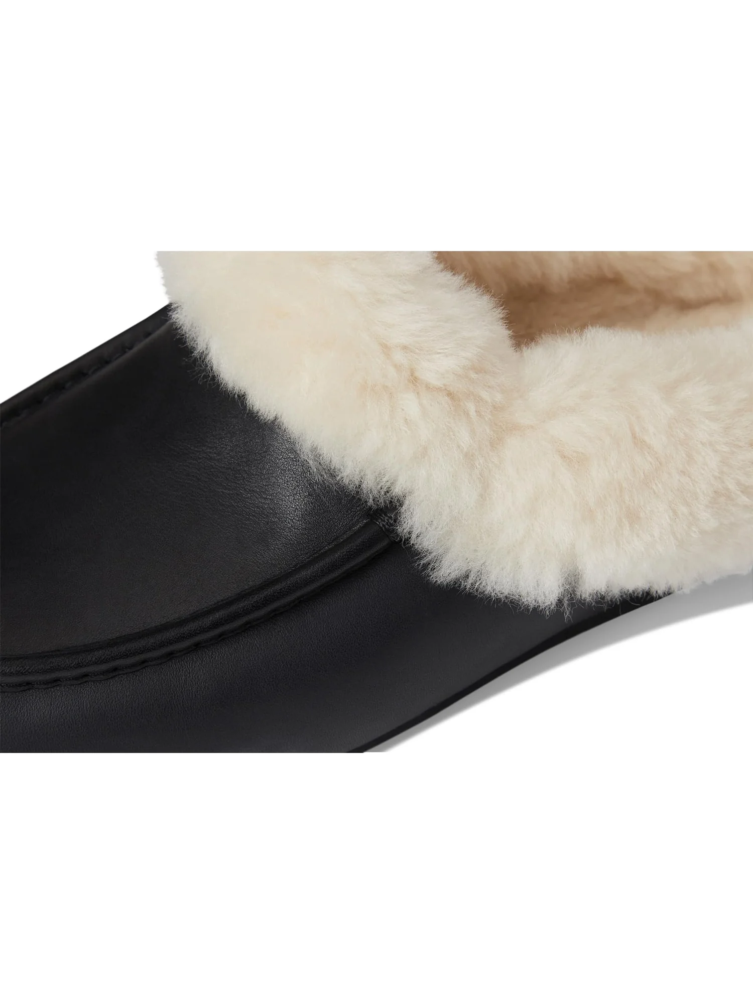 Тапочки UGG Ansley Mule Leather — изображение 6 из 7, черный