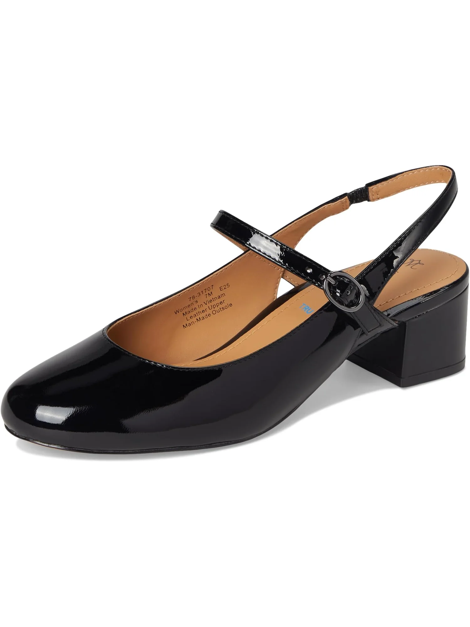 Туфли Johnston & Murphy Women's Sienna Mary Jane Slingback — изображение 7 из 7, черный