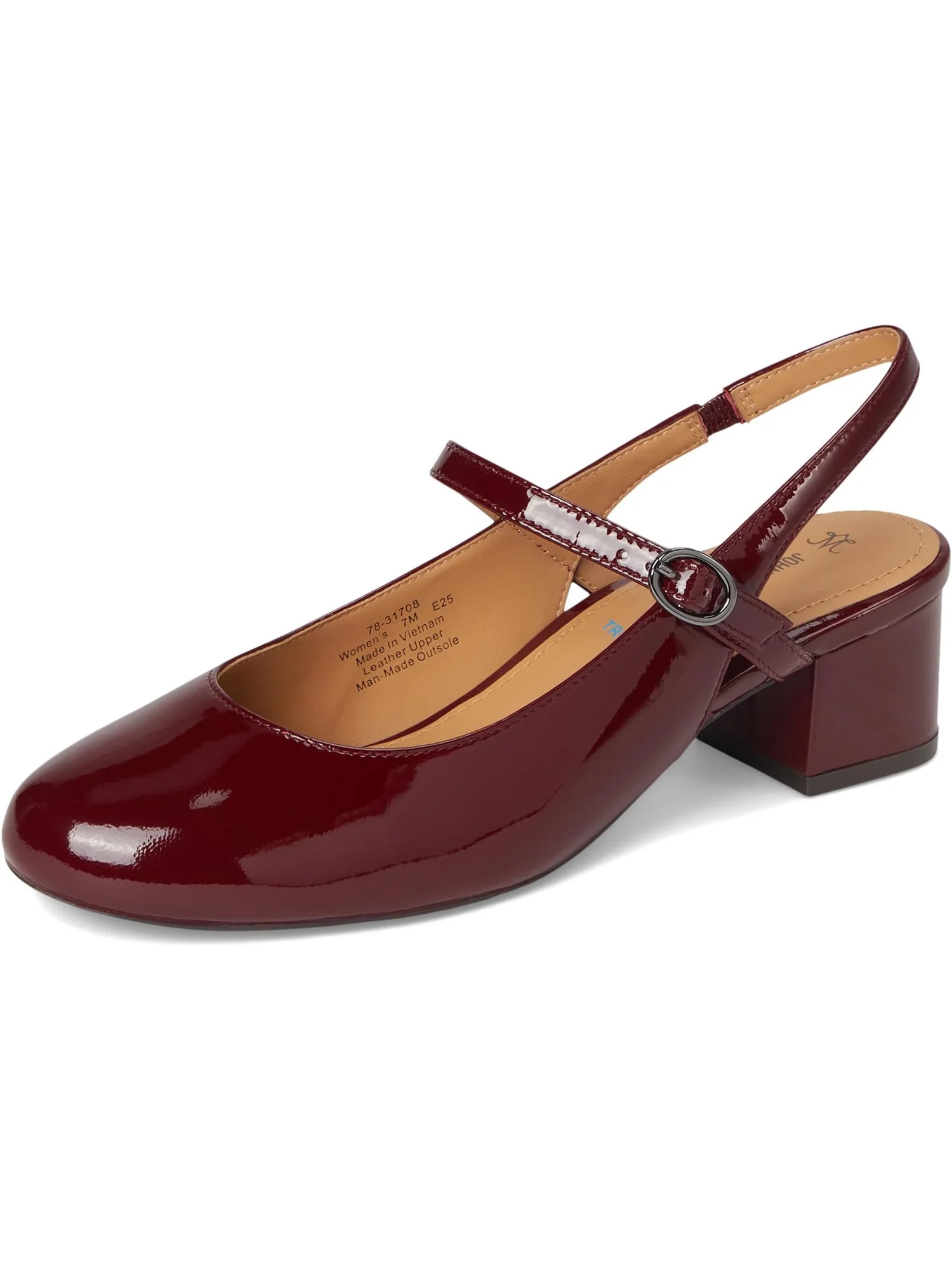 Туфли Johnston & Murphy Sienna Mary Jane Slingback — изображение 7 из 7, красный