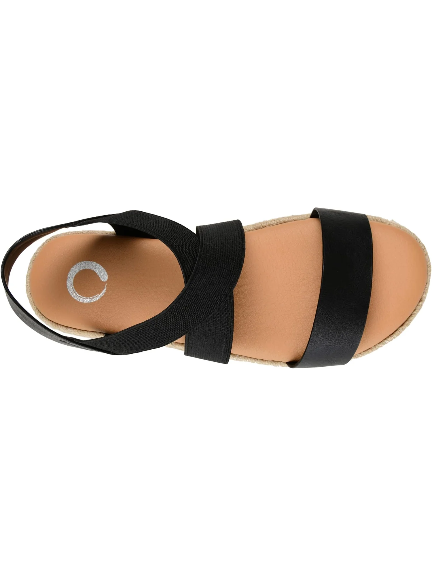 Туфли Journee Collection Comfort Foam Caroline Sandal — изображение 2 из 7, черный