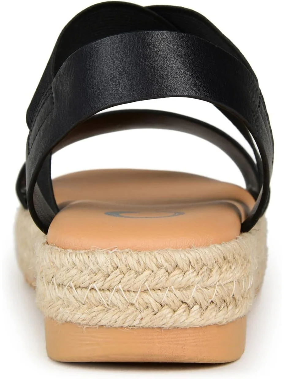 Туфли Journee Collection Comfort Foam Caroline Sandal — изображение 5 из 7, черный