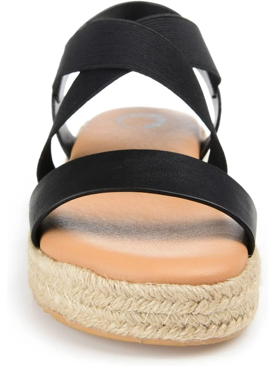 Туфли Journee Collection Comfort Foam Caroline Sandal — изображение 7 из 7, черный