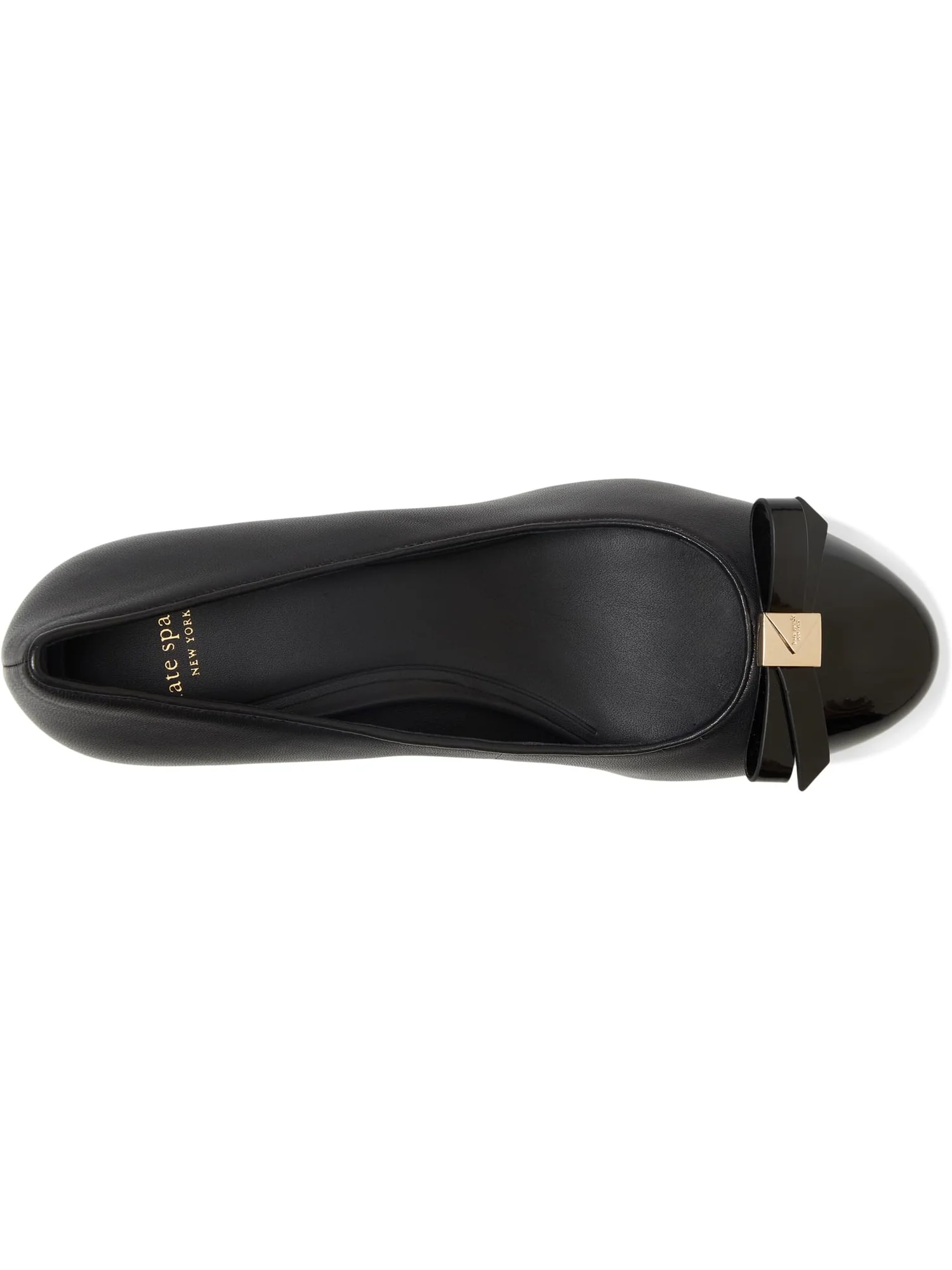 Туфли Kate Spade New York Deco Bow Smooth Leather Ballet Pump — изображение 2 из 7, черный