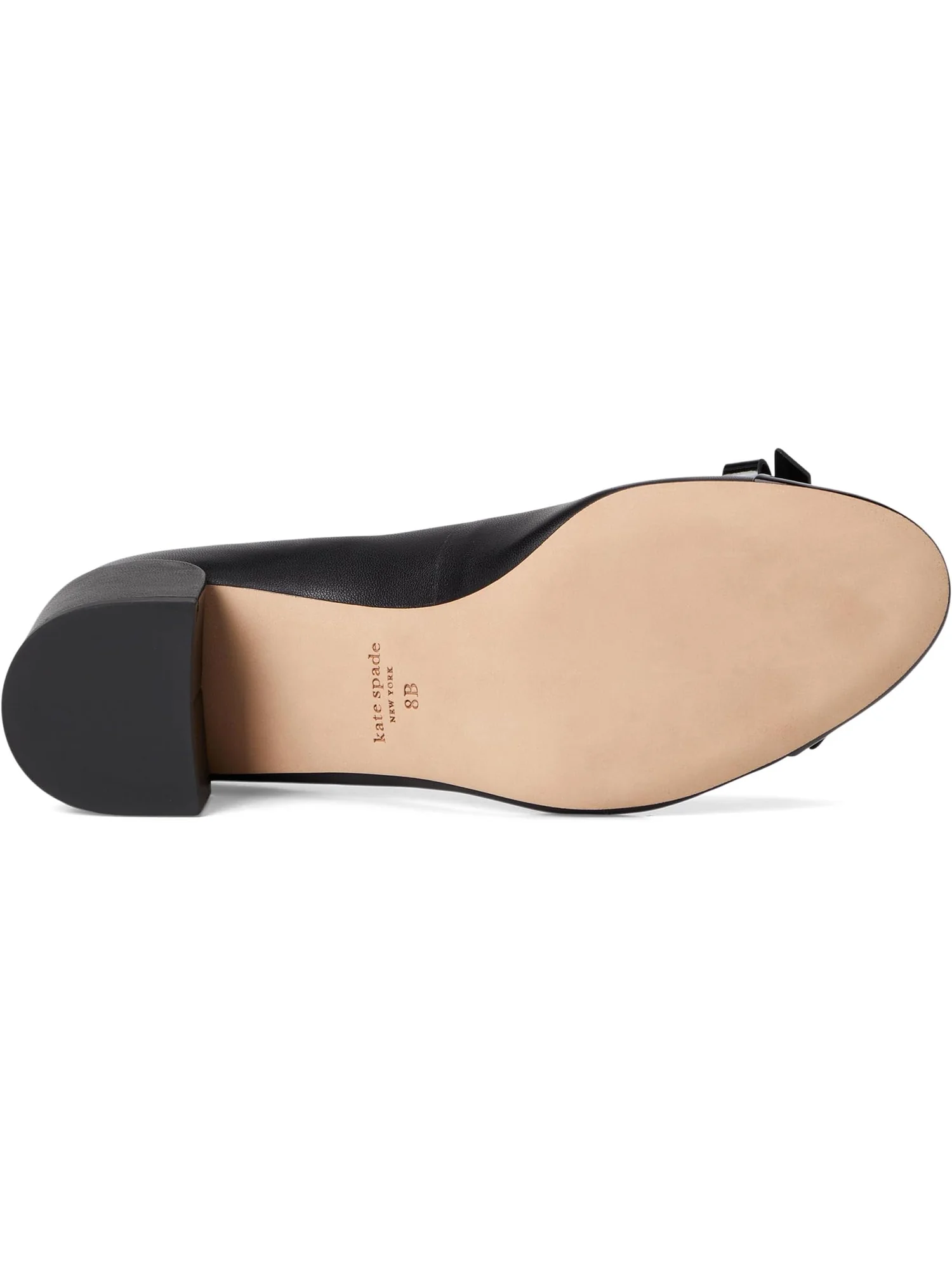 Туфли Kate Spade New York Deco Bow Smooth Leather Ballet Pump — изображение 3 из 7, черный
