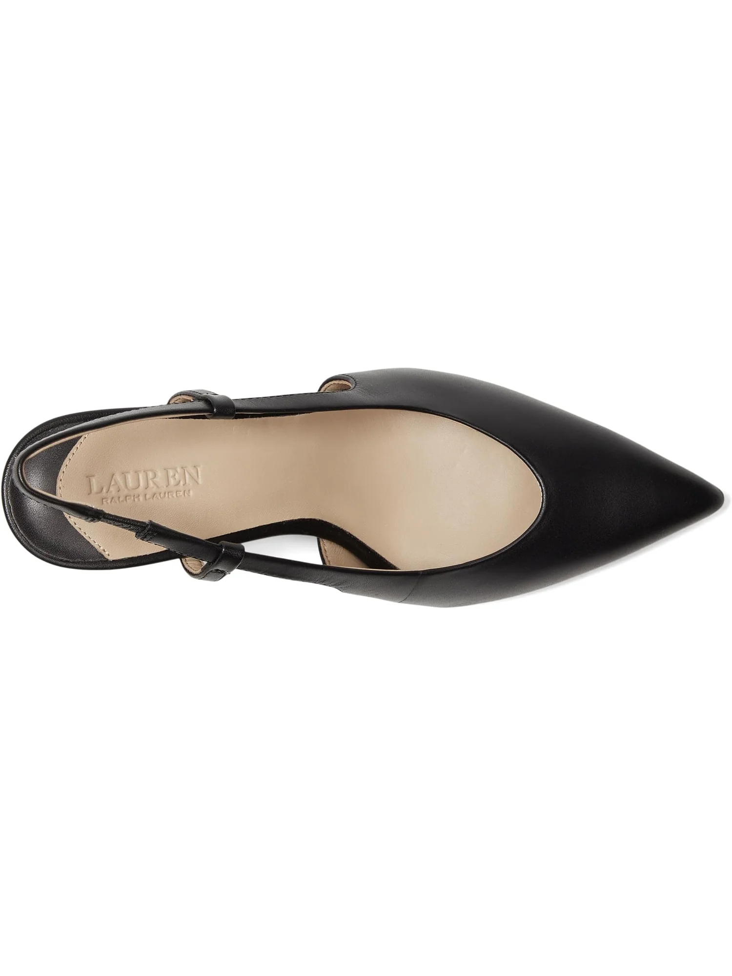 Туфли Lauren Ralph Lauren Khloe Leather Slingback Pumps — изображение 2 из 7, черный