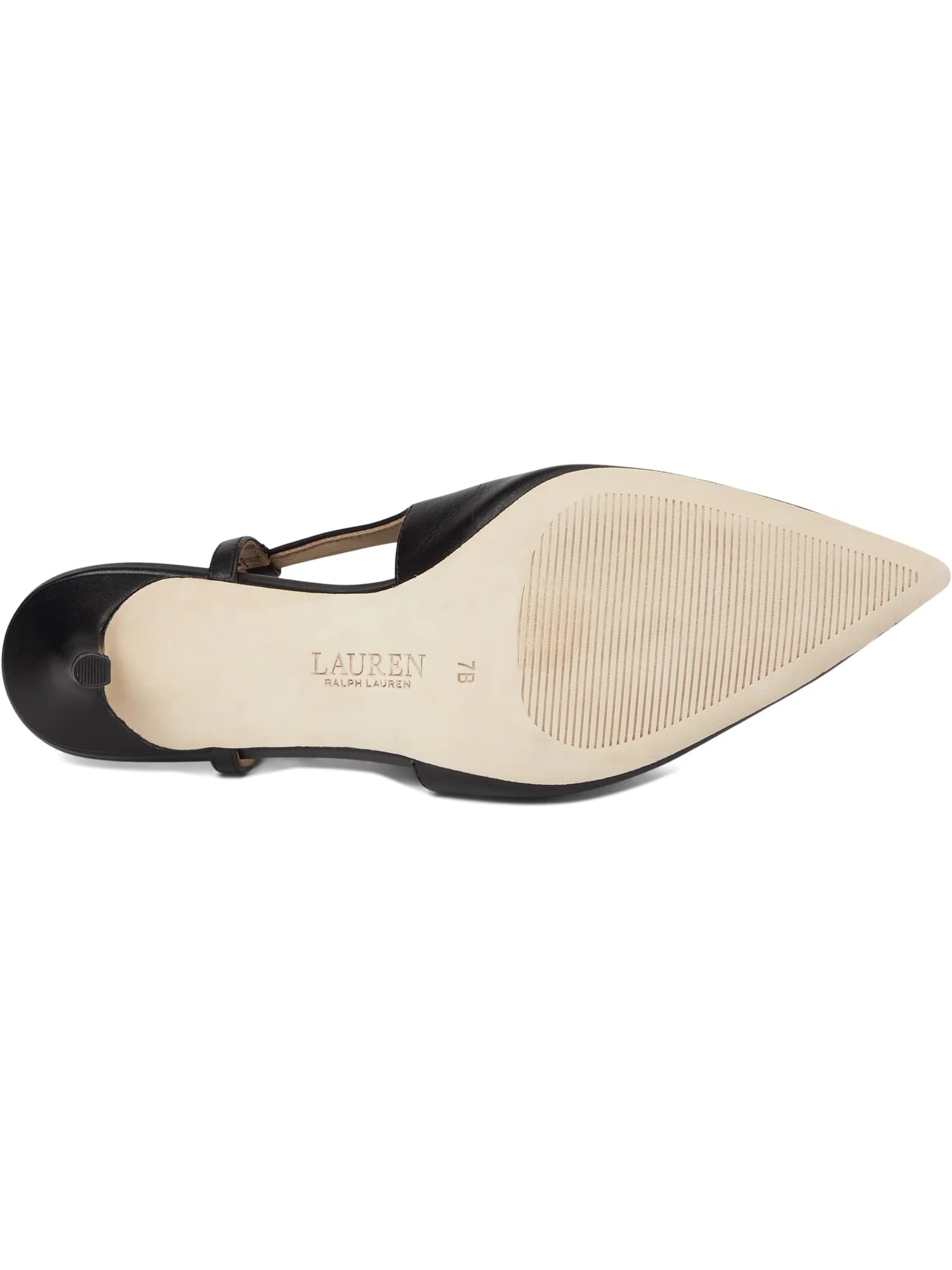 Туфли Lauren Ralph Lauren Khloe Leather Slingback Pumps — изображение 3 из 7, черный