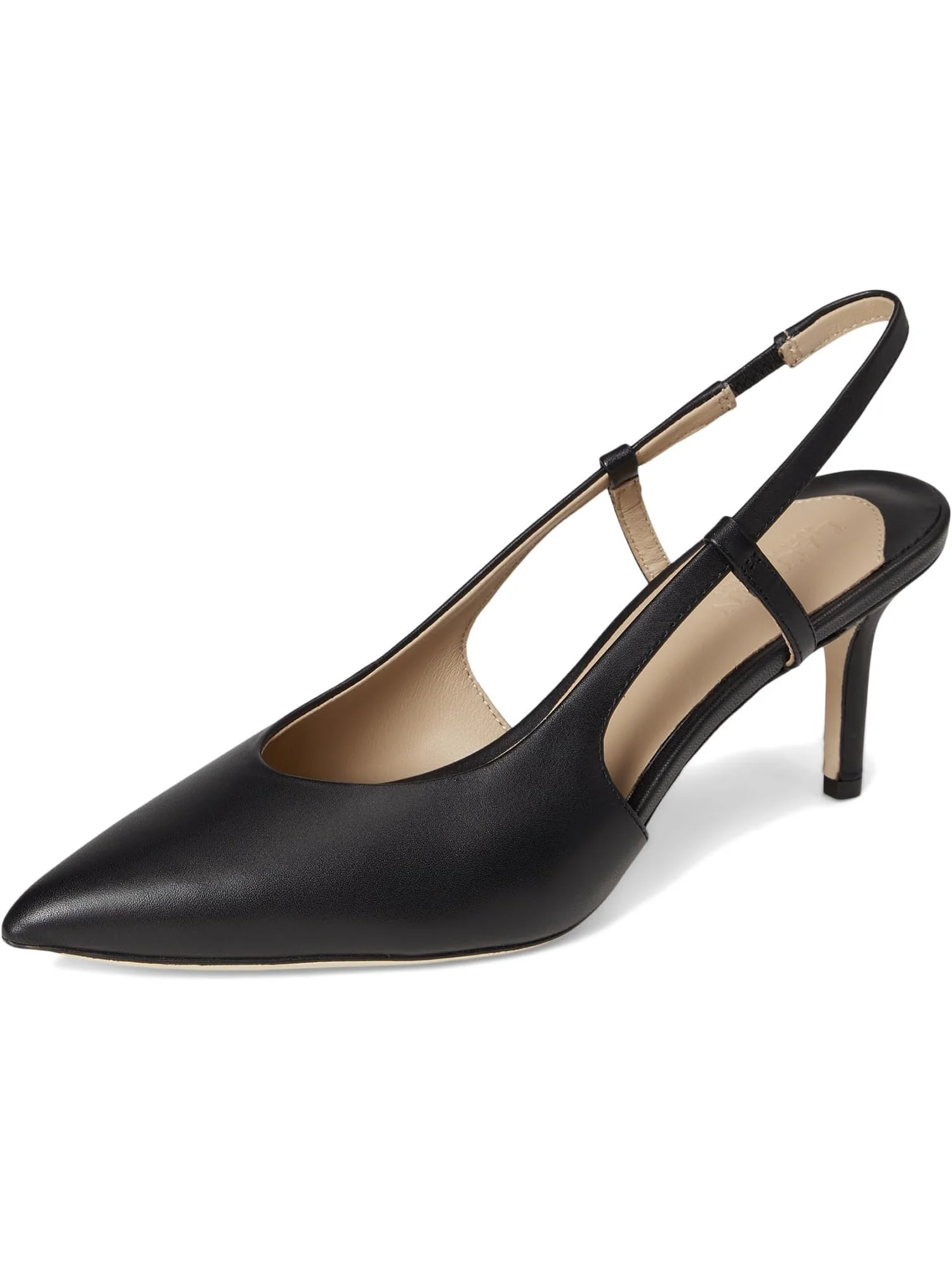 Туфли Lauren Ralph Lauren Khloe Leather Slingback Pumps — изображение 7 из 7, черный