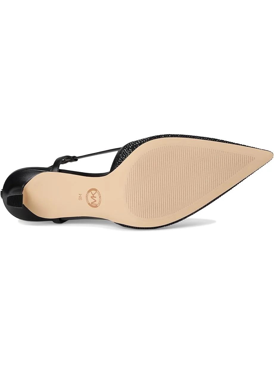 Женские босоножки-шпильки MICHAEL Michael Kors Alora Mid Sling — изображение 3 из 7, черный