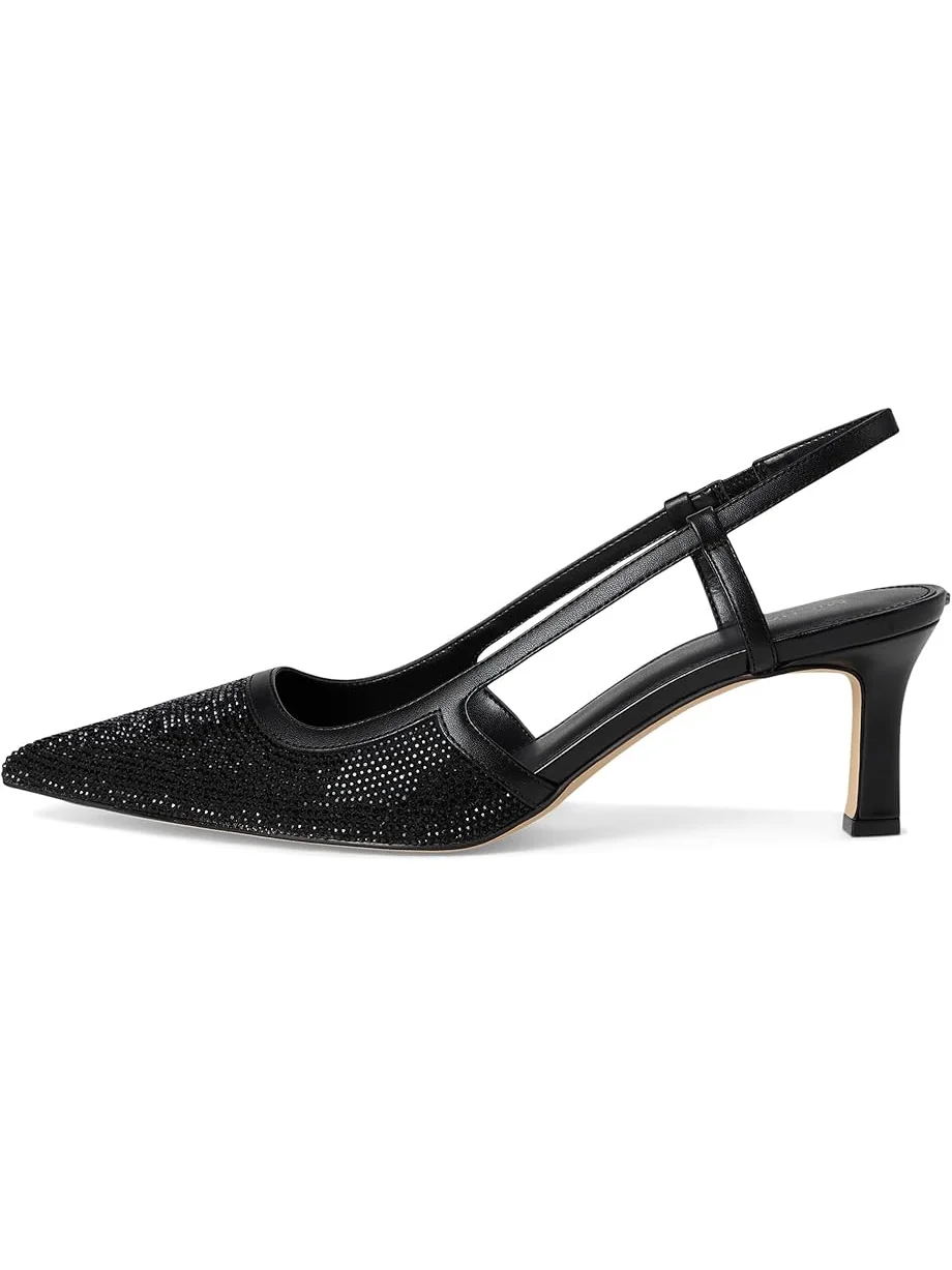Женские босоножки-шпильки MICHAEL Michael Kors Alora Mid Sling — изображение 4 из 7, черный