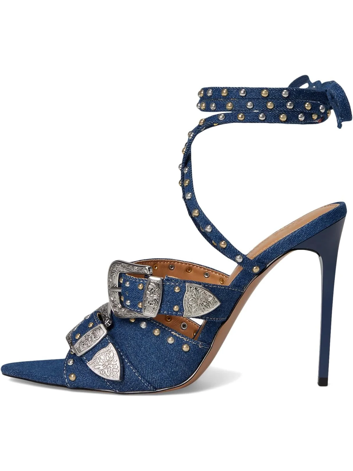 Туфли Steve Madden Saddle — изображение 3 из 6, джинсовый синий мульти