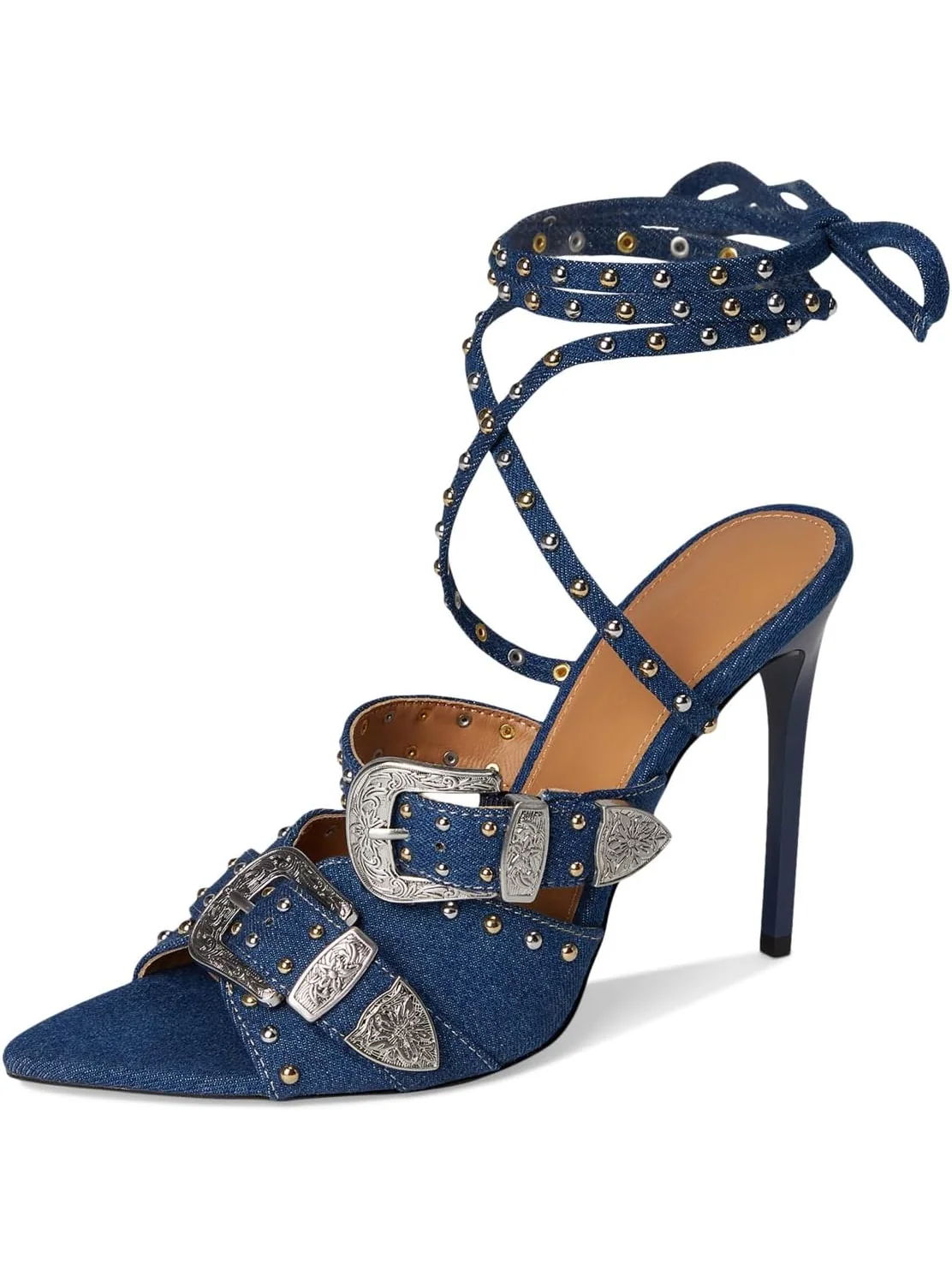 Туфли Steve Madden Saddle — изображение 6 из 6, джинсовый синий мульти