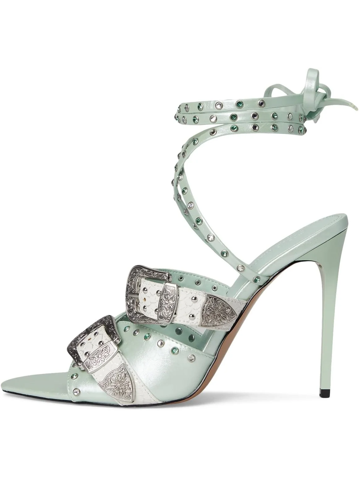 Туфли Steve Madden Women's Saddle — изображение 3 из 6, голубой мульти