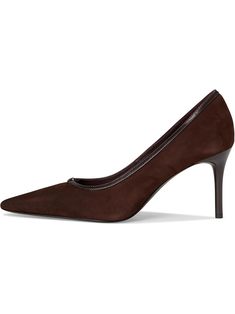 Женские туфли Tory Burch Double T Buckle Pumps 80mm — изображение 4 из 7, коричневый