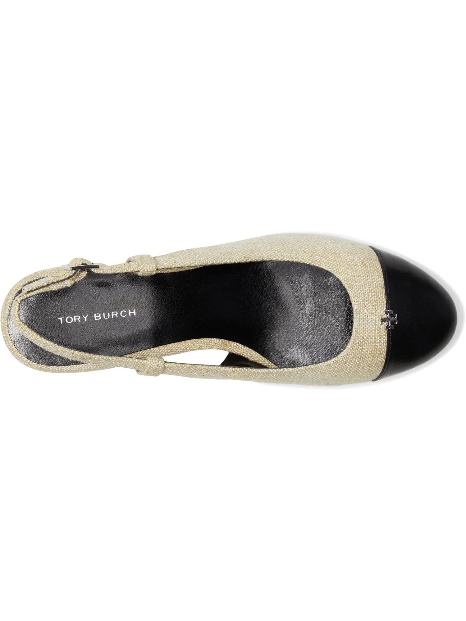 Туфли Tory Burch Cap-Toe Slingback 45mm — изображение 2 из 7, черный