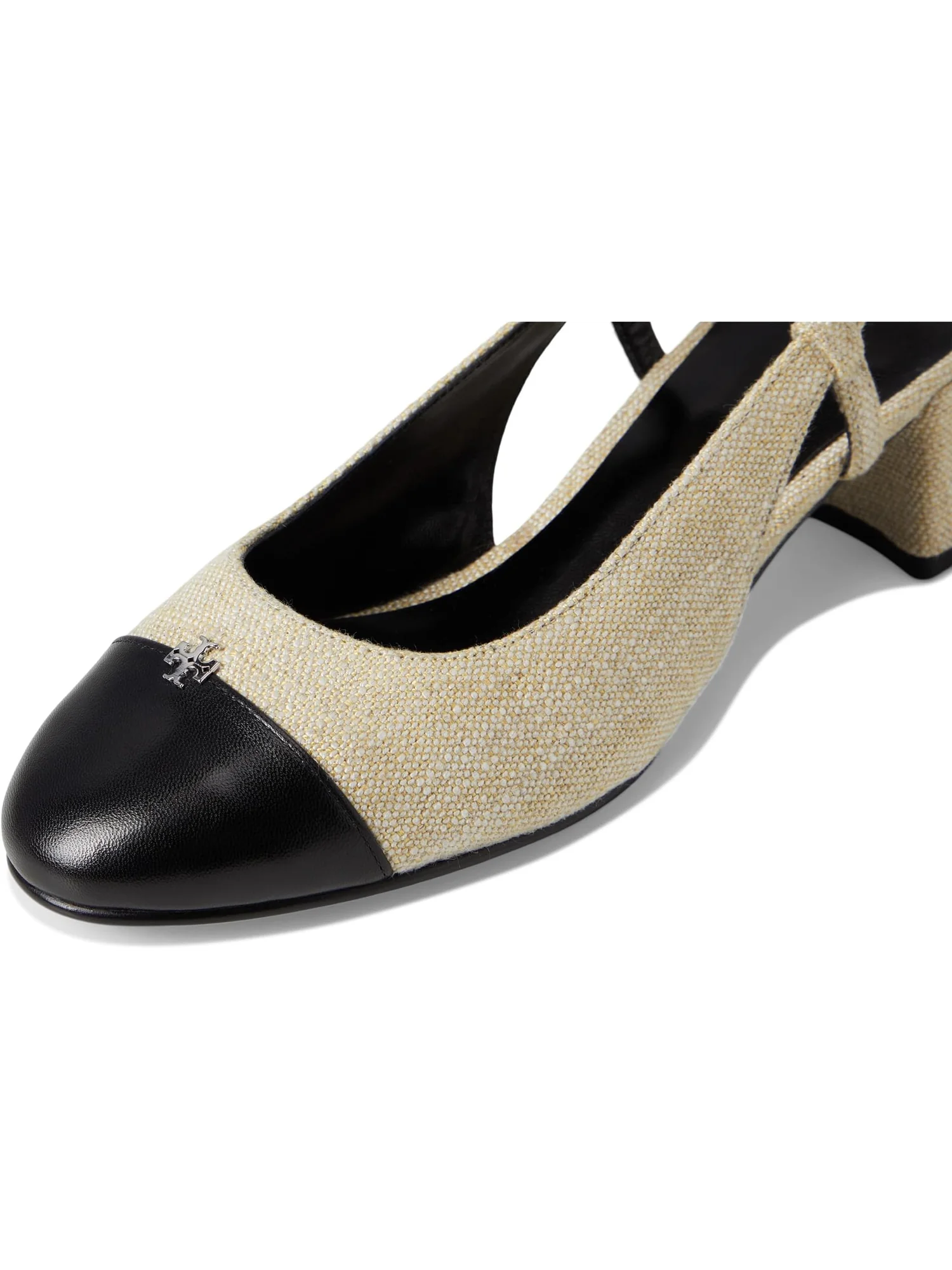 Туфли Tory Burch Cap-Toe Slingback 45mm — изображение 6 из 7, черный