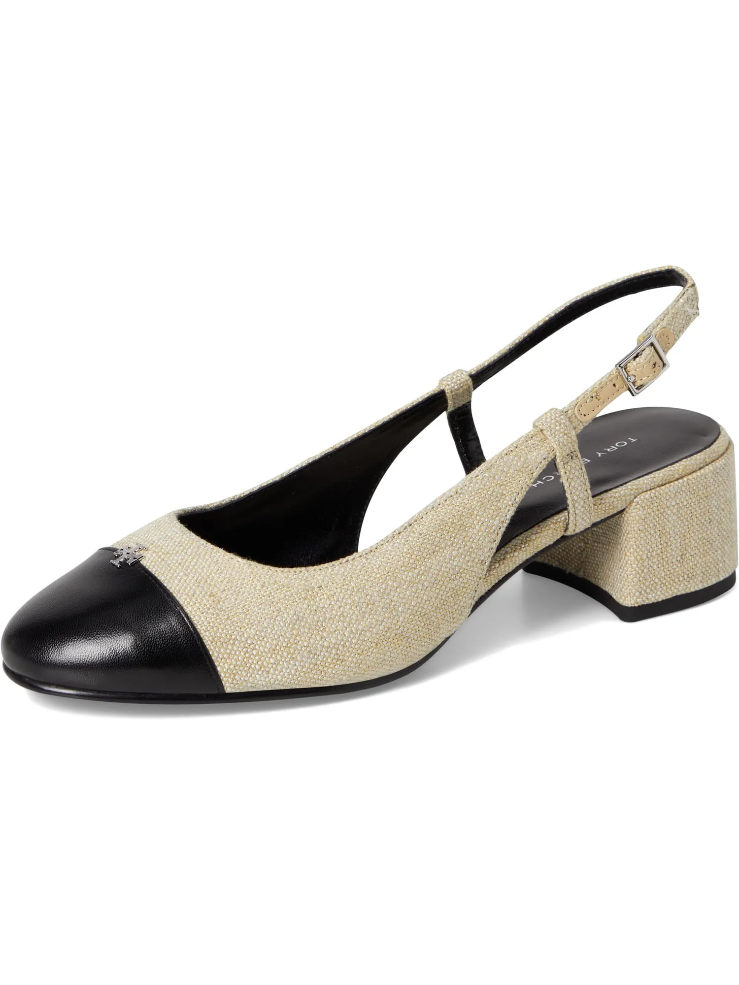 Туфли Tory Burch Cap-Toe Slingback 45mm — изображение 7 из 7, черный