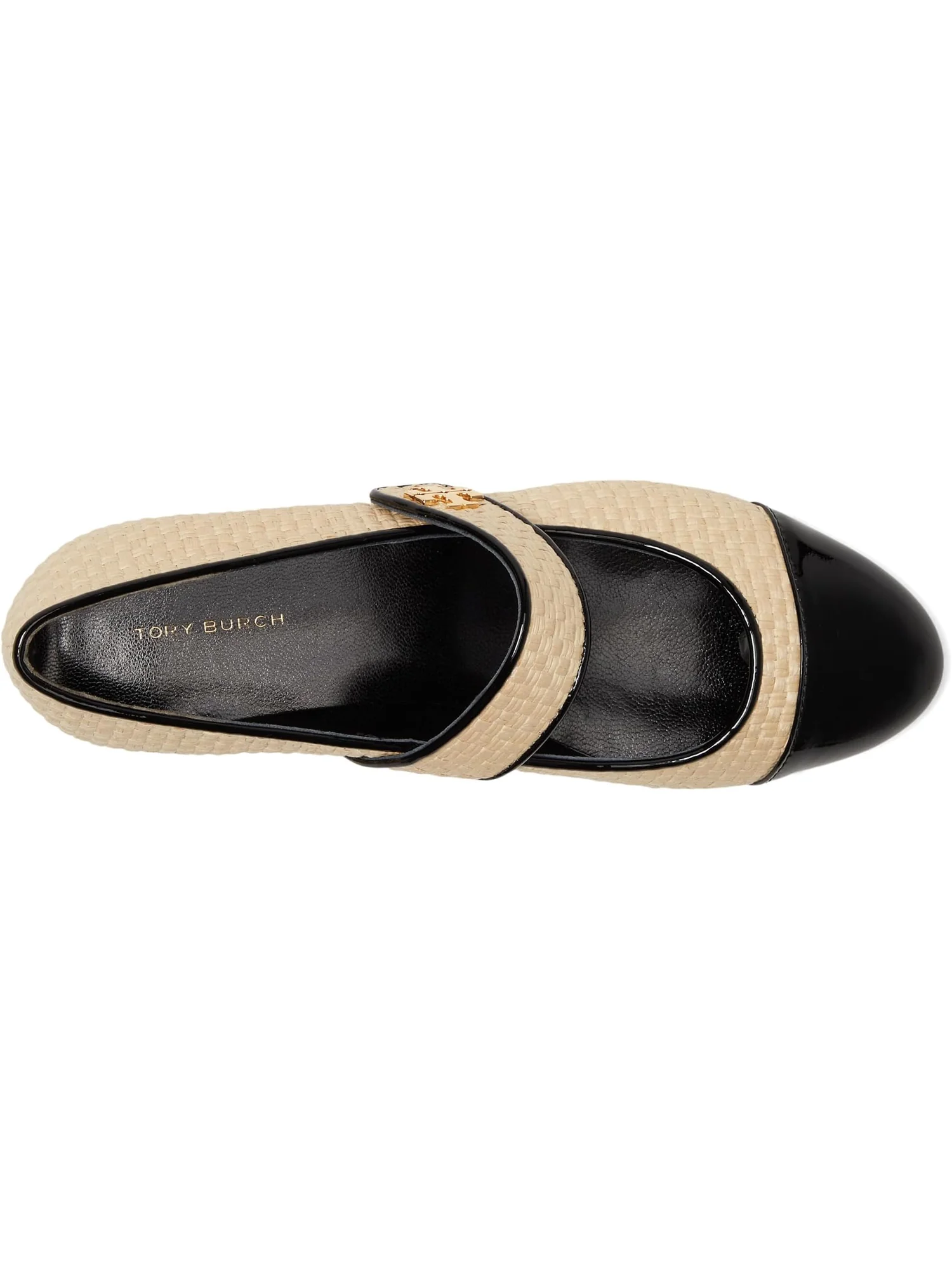 Туфли Tory Burch Cap-Toe Mary Jane Heel Ballet 25mm — изображение 2 из 7, натуральный/черный