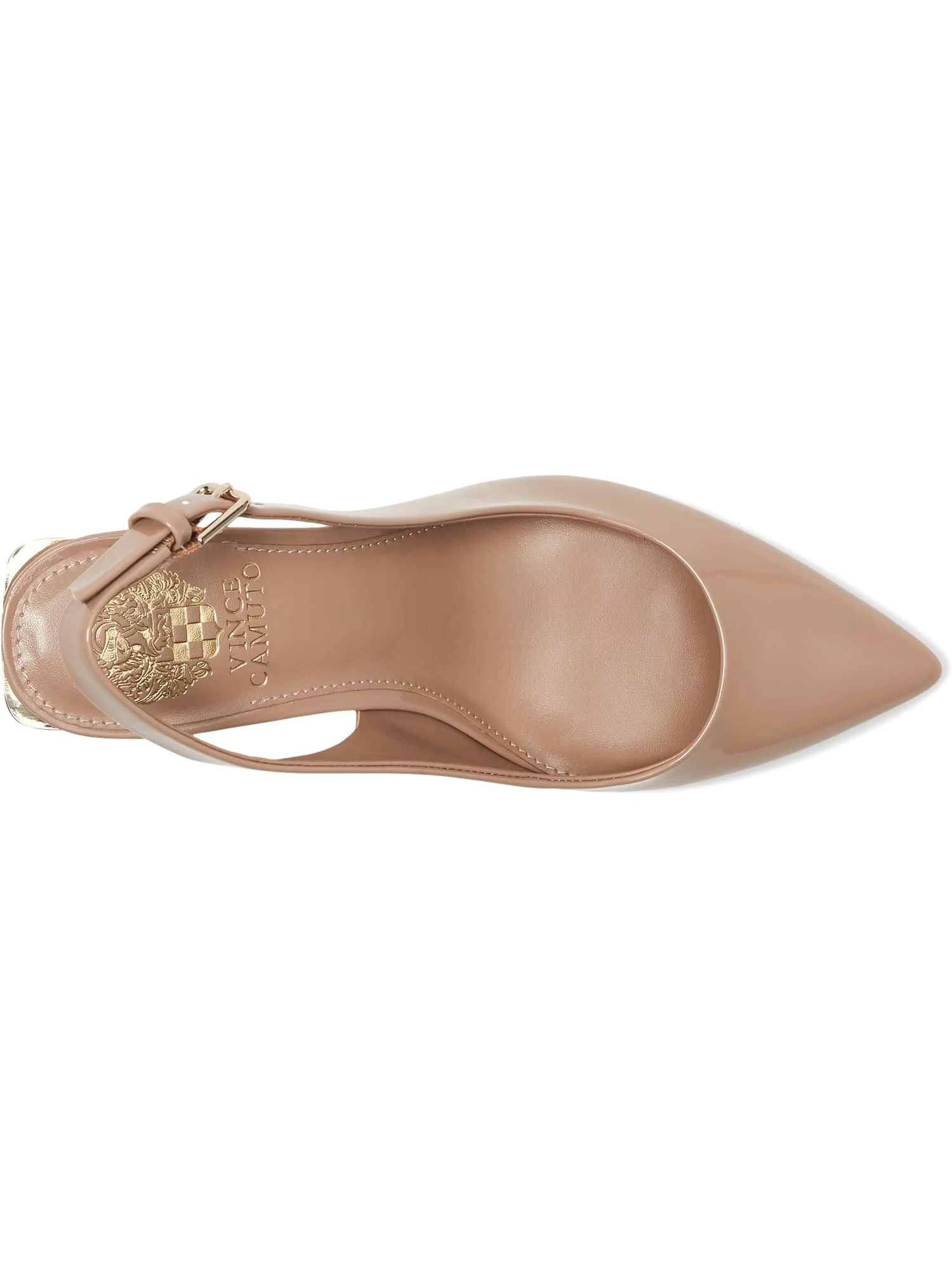 Туфли Vince Camuto Hamden Buckle Slingback Pump — изображение 2 из 7, чайный латте
