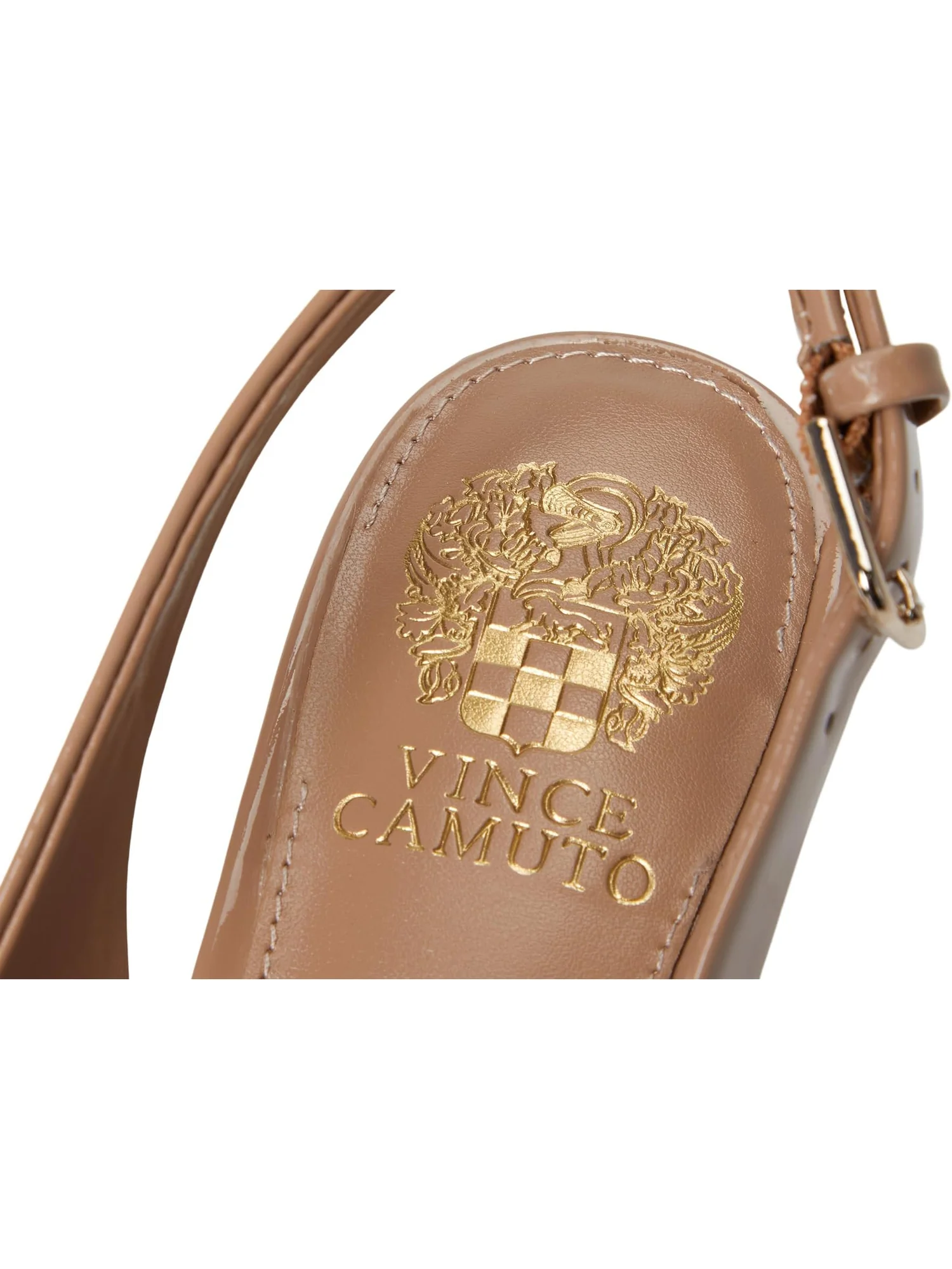Туфли Vince Camuto Hamden Buckle Slingback Pump — изображение 6 из 7, чайный латте