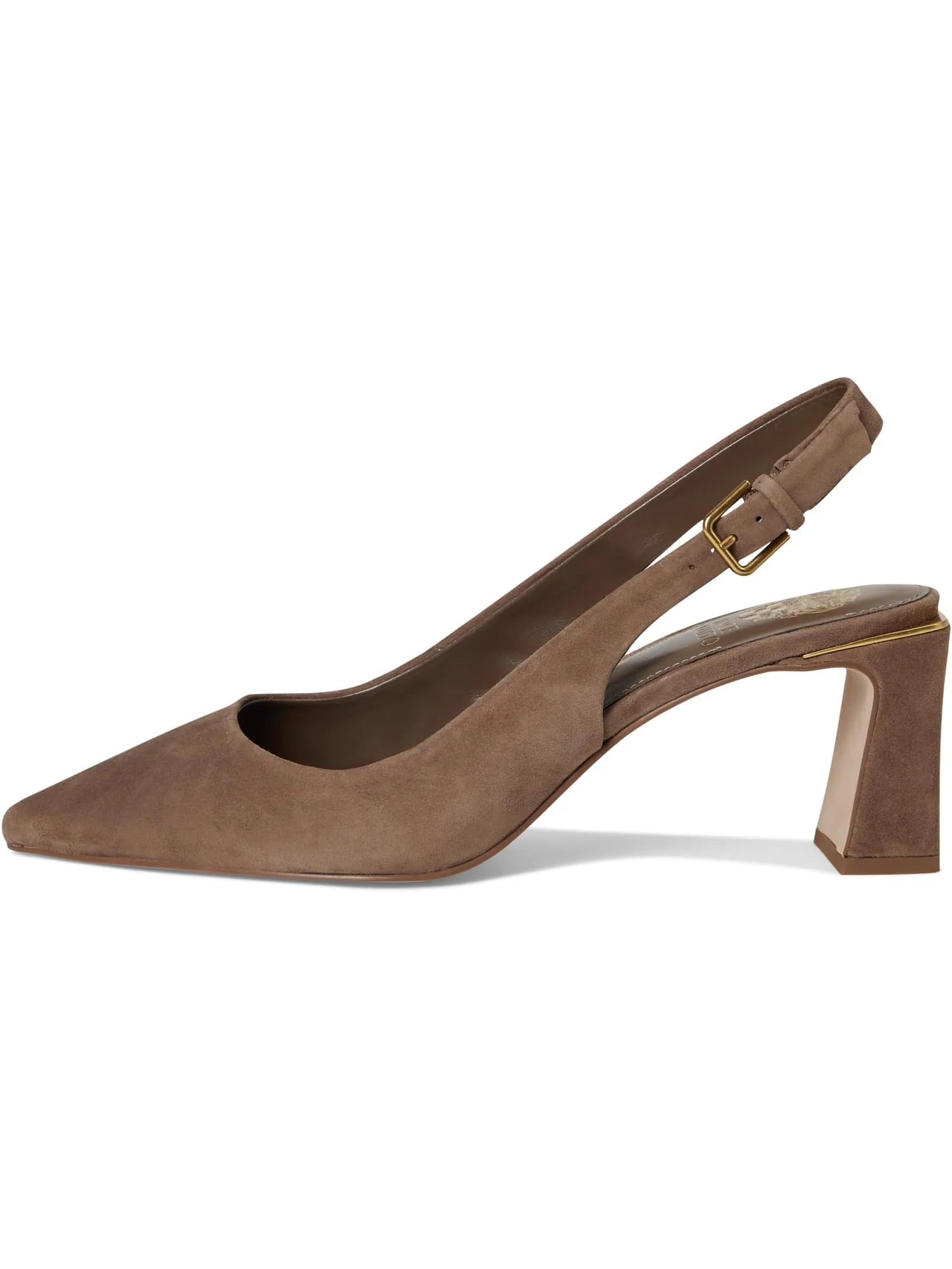 Туфли Vince Camuto Women's Hamden Buckle Slingback Pump — изображение 4 из 7, бежевый