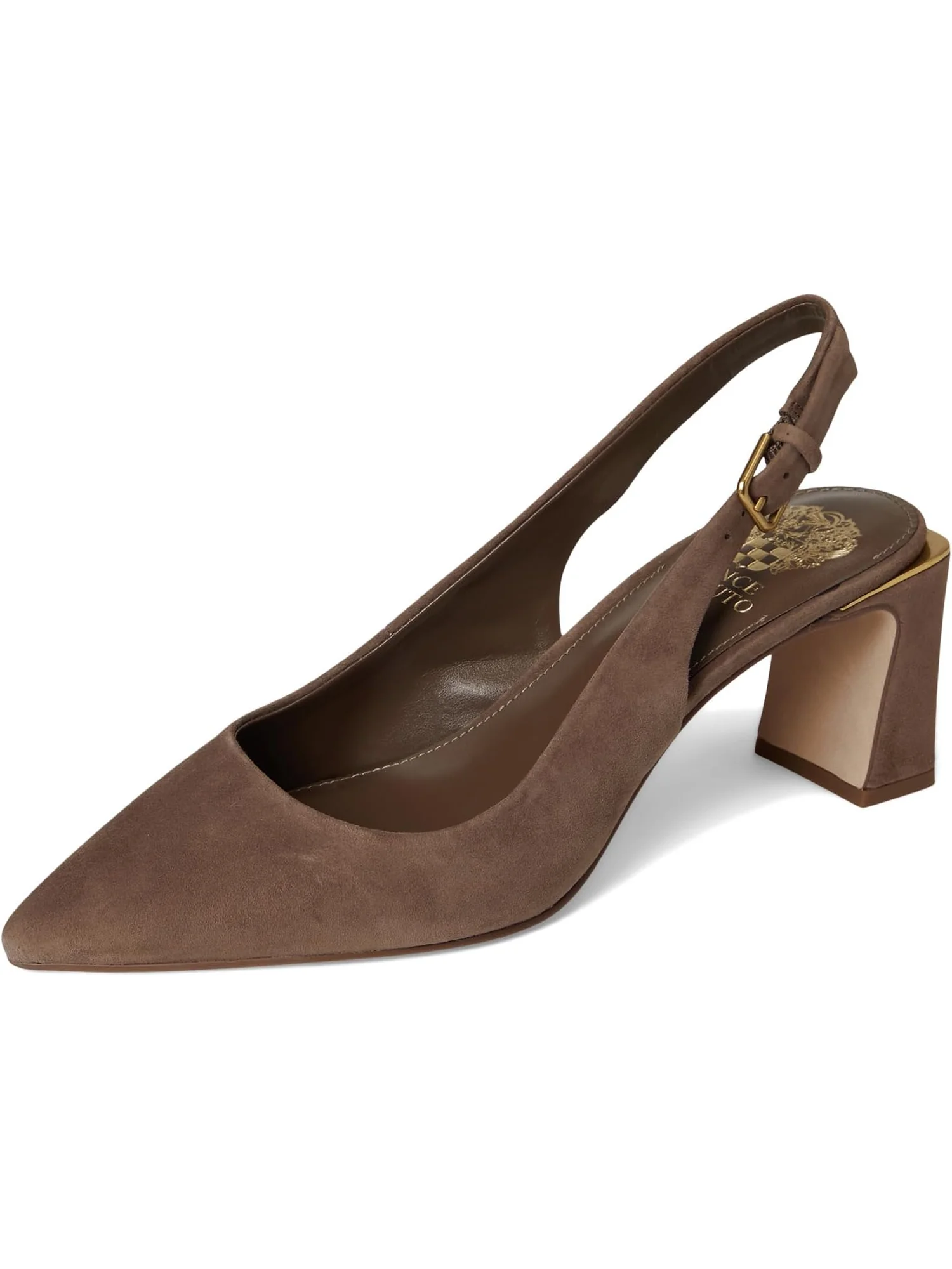 Туфли Vince Camuto Women's Hamden Buckle Slingback Pump — изображение 7 из 7, бежевый