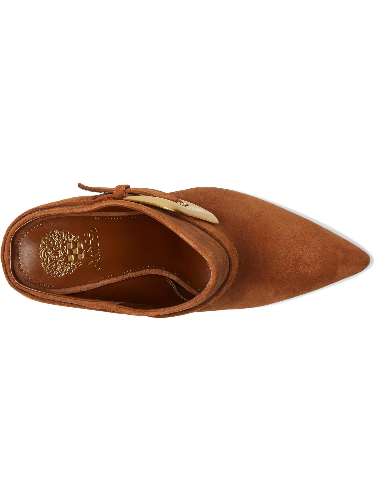 Туфли Vince Camuto Baily High Heel Buckle Mule — изображение 2 из 7, коричневый