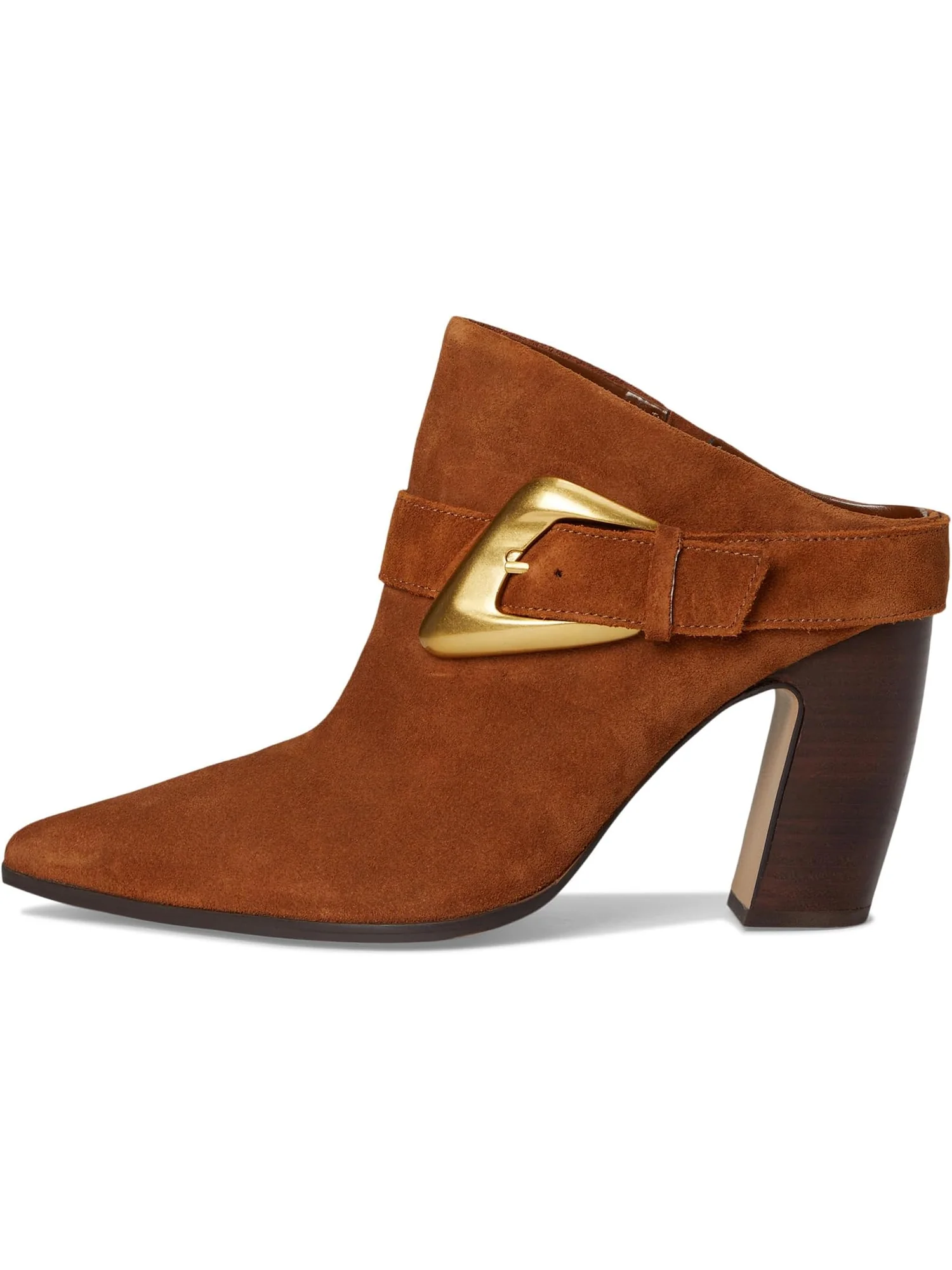 Туфли Vince Camuto Baily High Heel Buckle Mule — изображение 4 из 7, коричневый