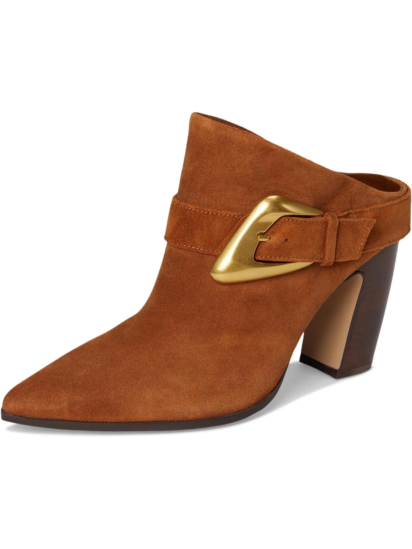 Туфли Vince Camuto Baily High Heel Buckle Mule — изображение 7 из 7, коричневый