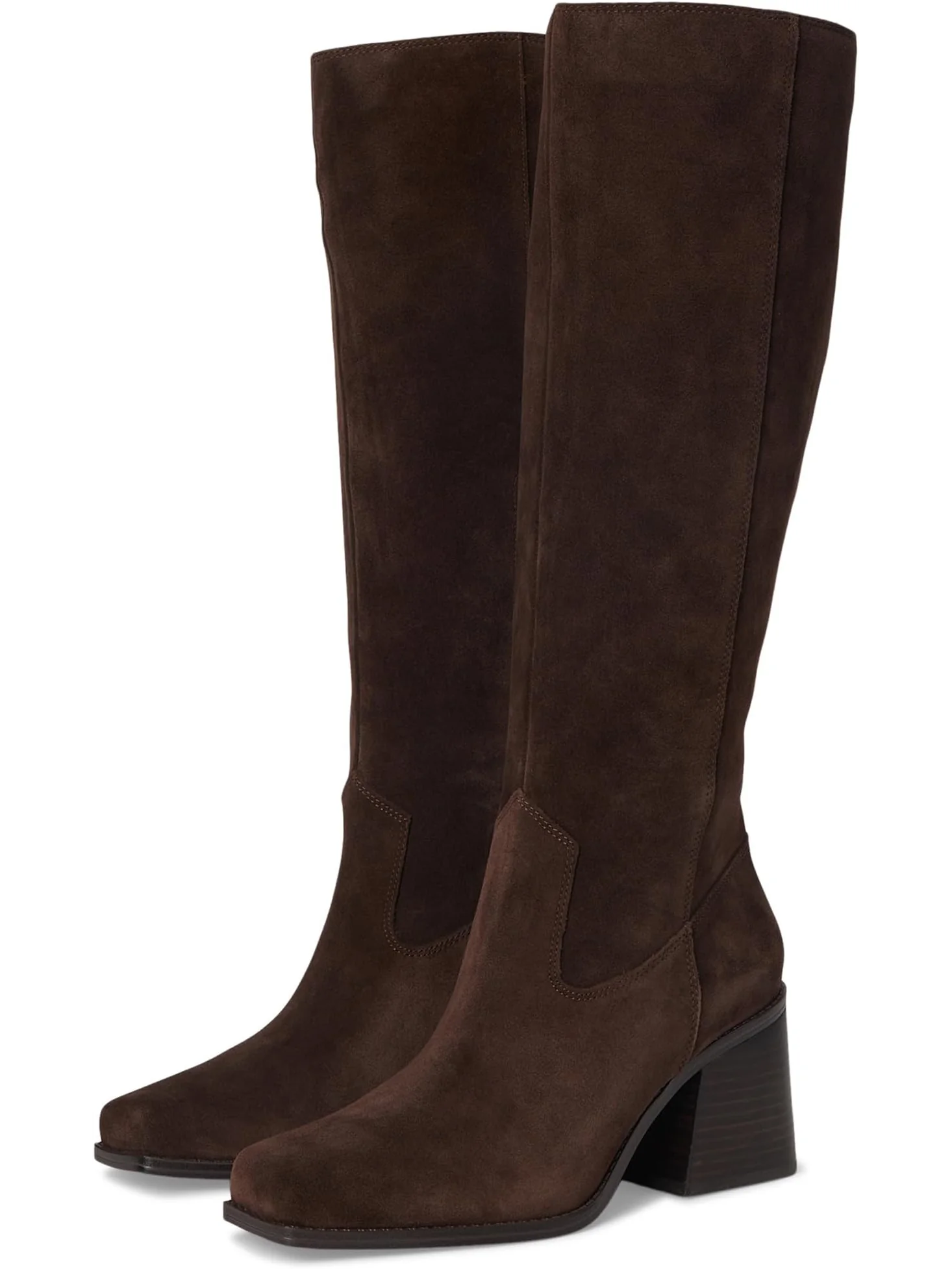 Ботинки Vince Camuto Women's Sangeti Stacked Heel Knee High Boot — коричневый