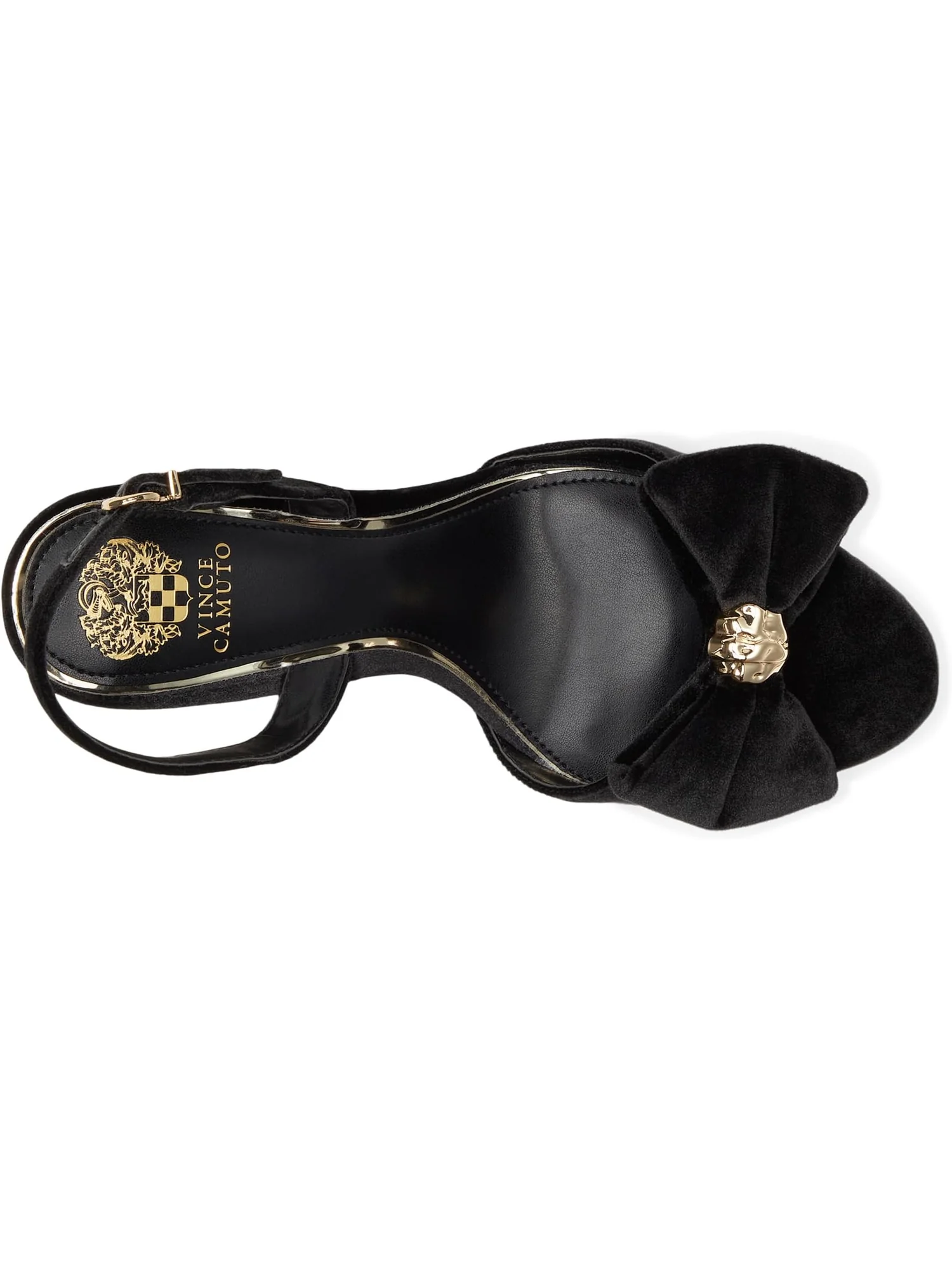 Туфли Vince Camuto Women's Paycen Bow Detail Slingback High Heel Sandal — изображение 2 из 7, черный