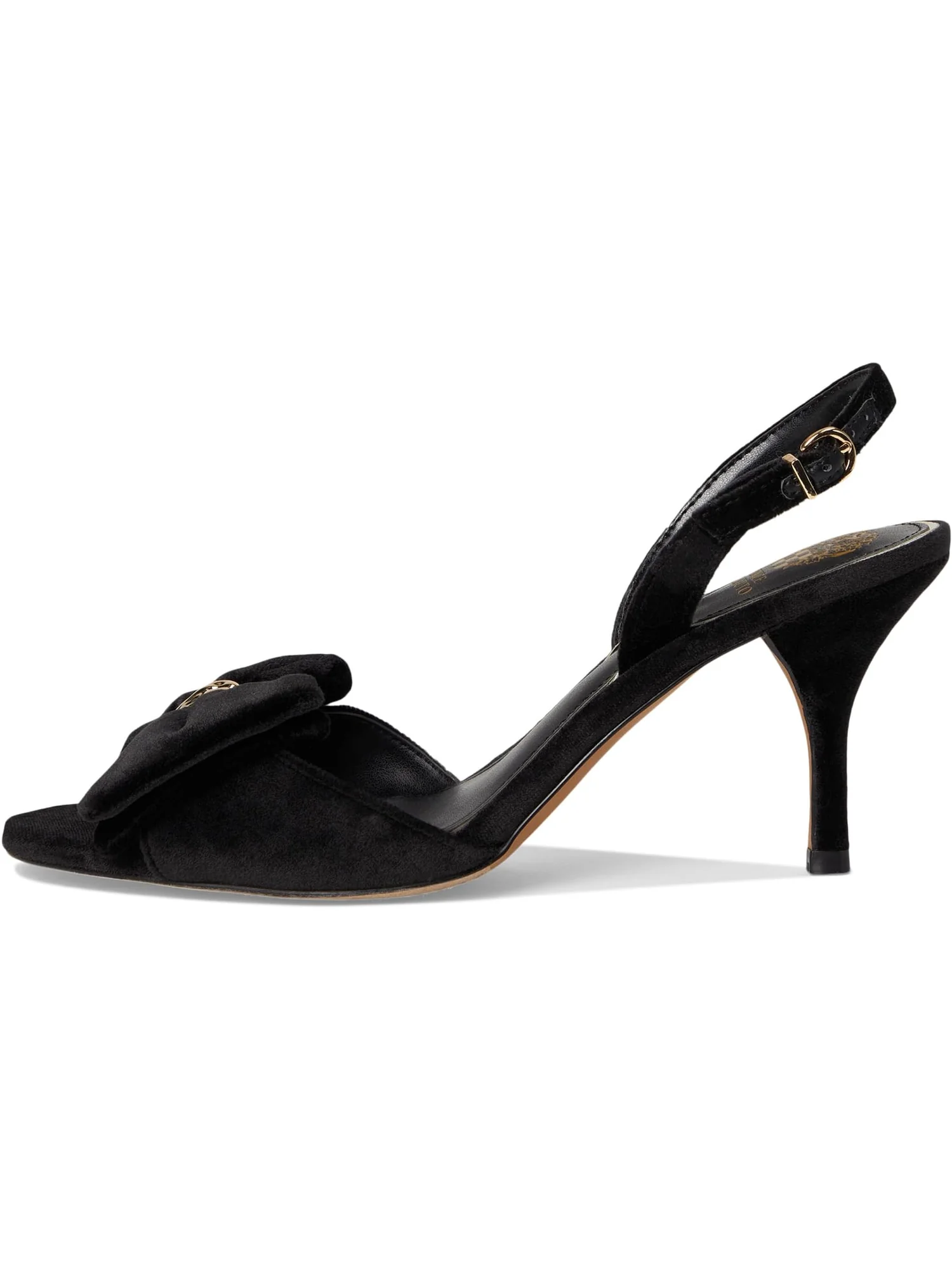 Туфли Vince Camuto Women's Paycen Bow Detail Slingback High Heel Sandal — изображение 4 из 7, черный