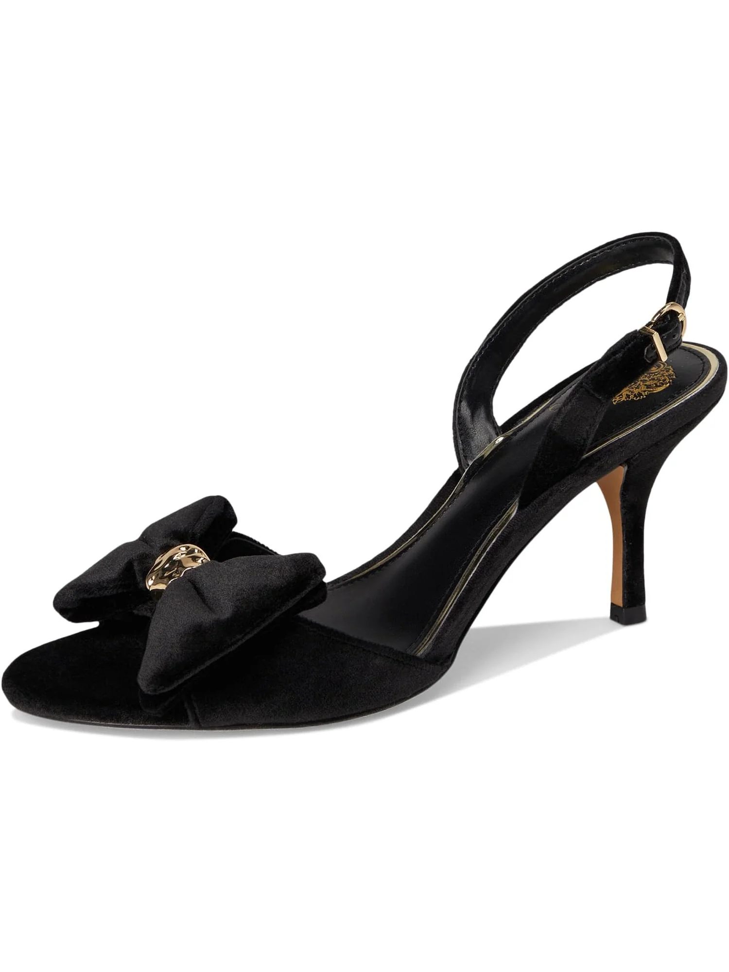 Туфли Vince Camuto Women's Paycen Bow Detail Slingback High Heel Sandal — изображение 7 из 7, черный