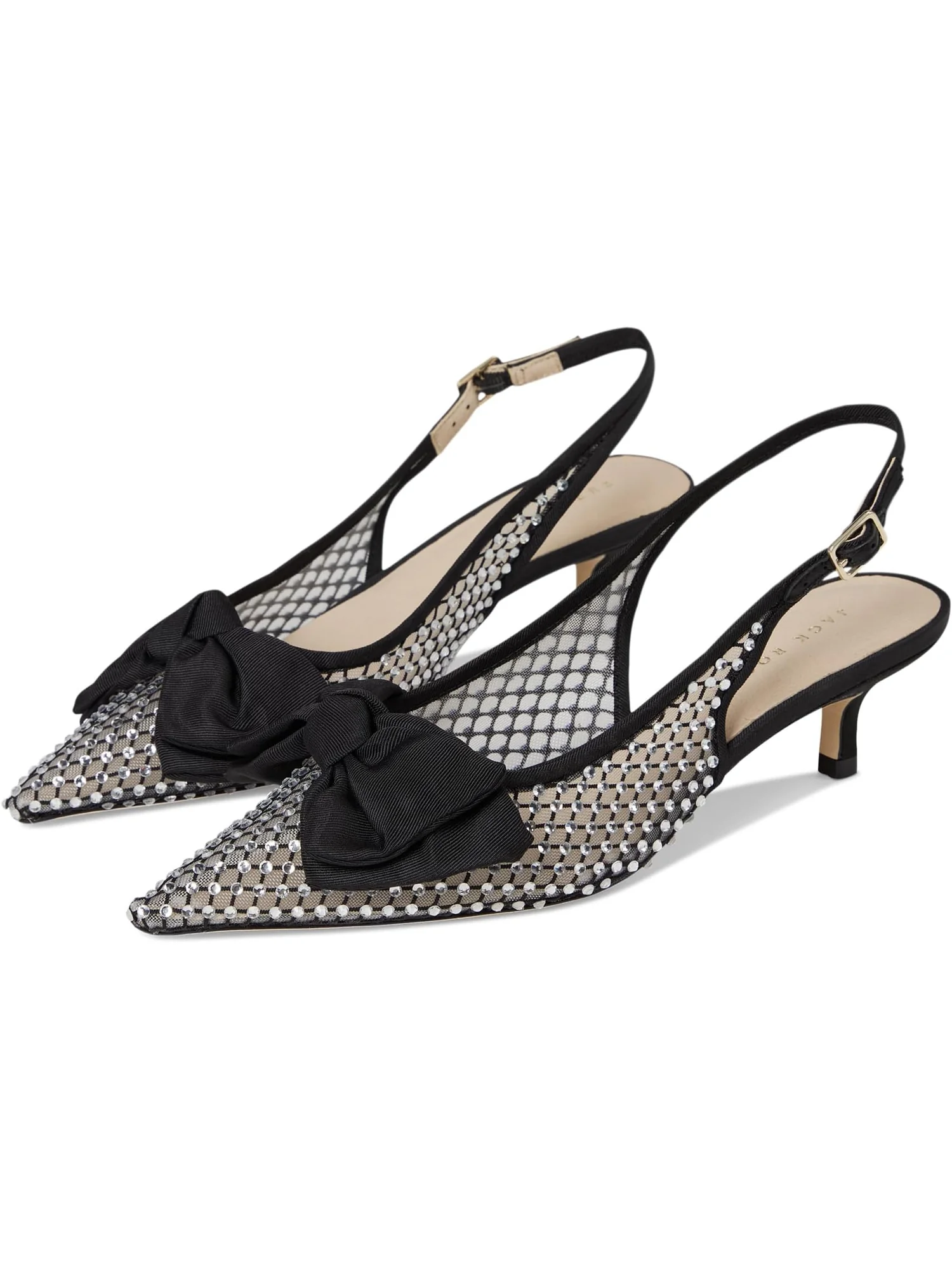 Туфли Jack Rogers Women's Debra Jeweled Slingback — черный