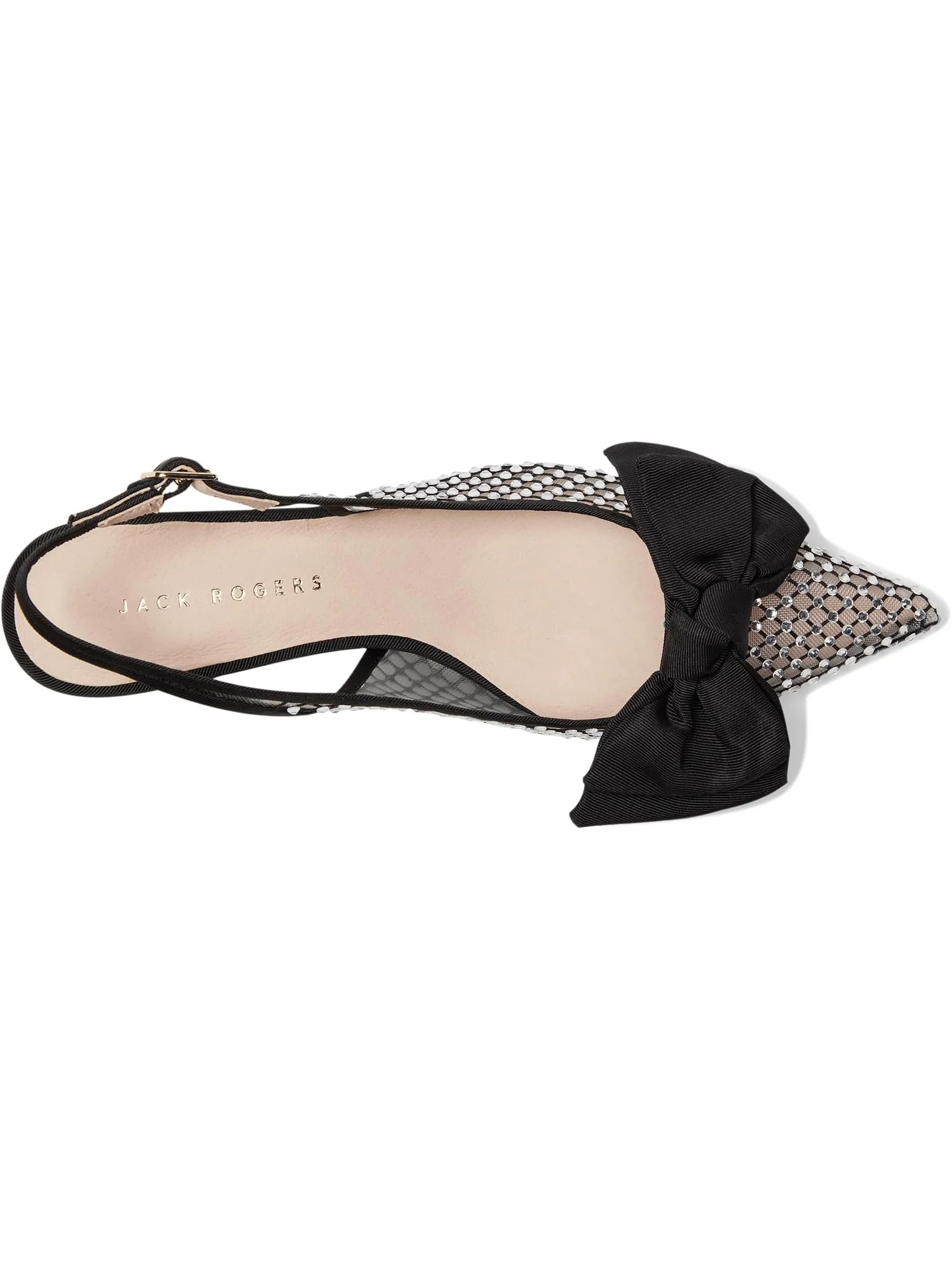 Туфли Jack Rogers Women's Debra Jeweled Slingback — изображение 2 из 7, черный/черный